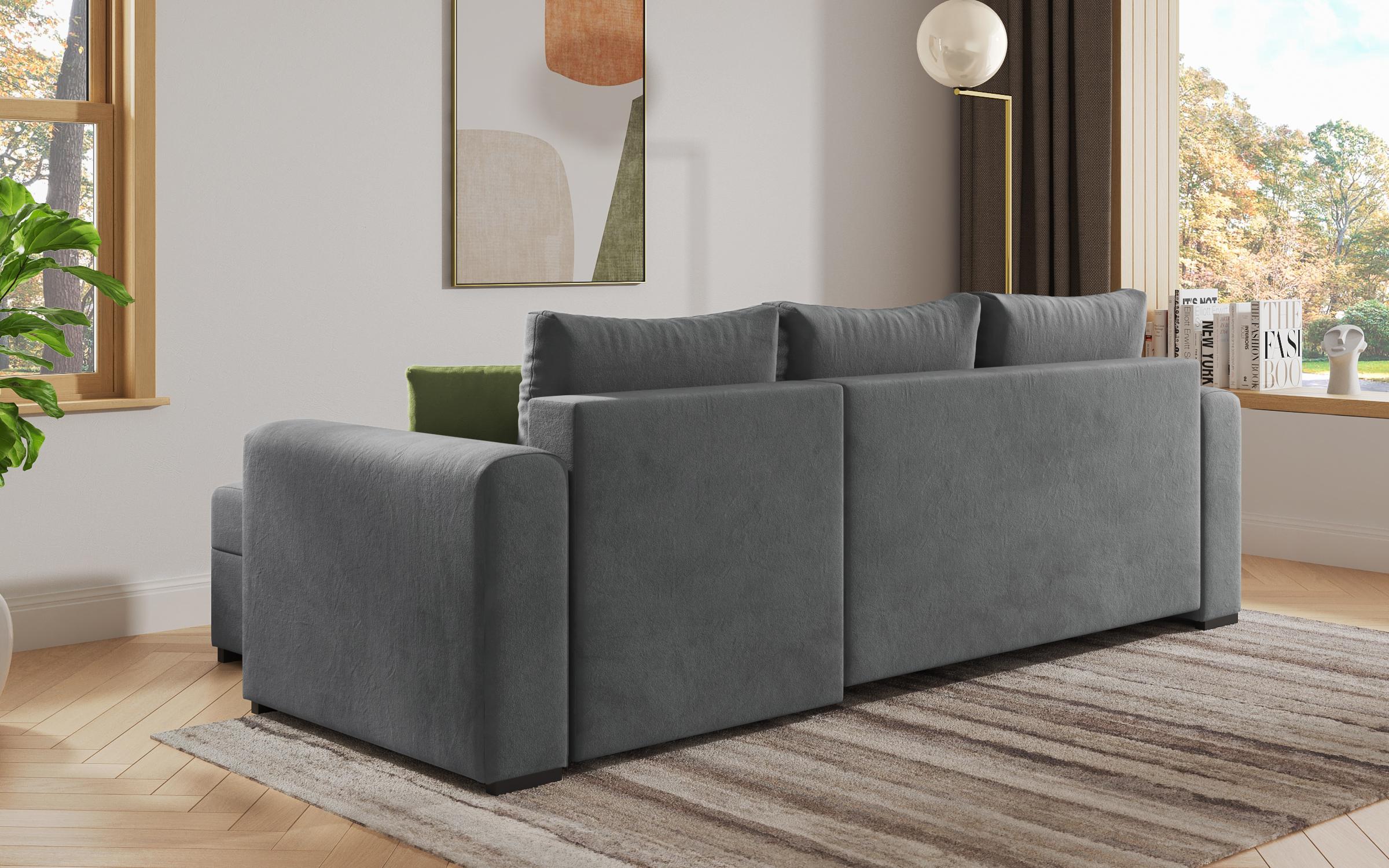 Coltar extensibil Karino, gri + verde  6