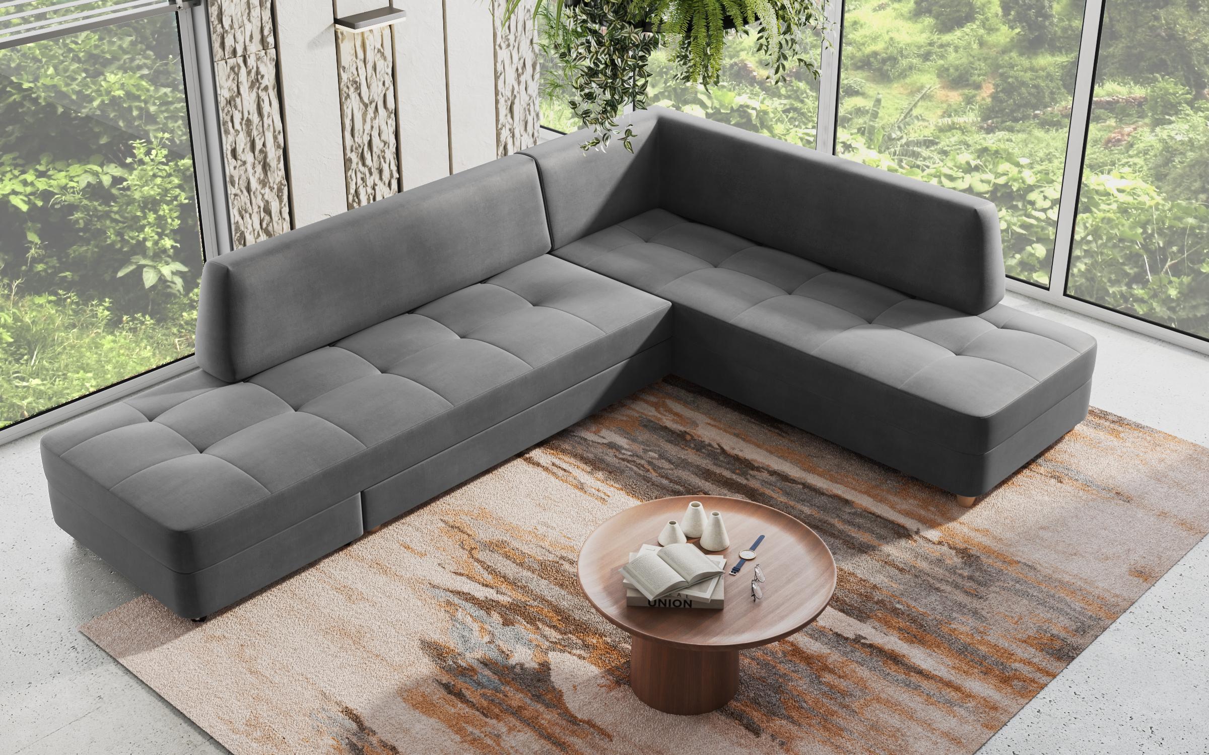 Coltar Bluevel, gri deschis  4