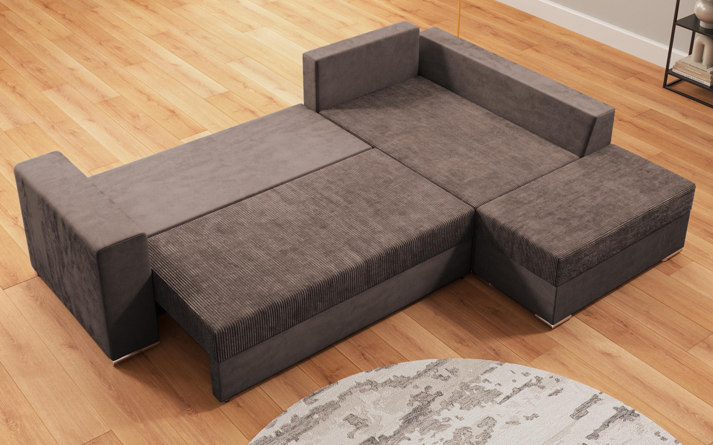 Coltar extensibil + taburet Londo, maro deschis  7