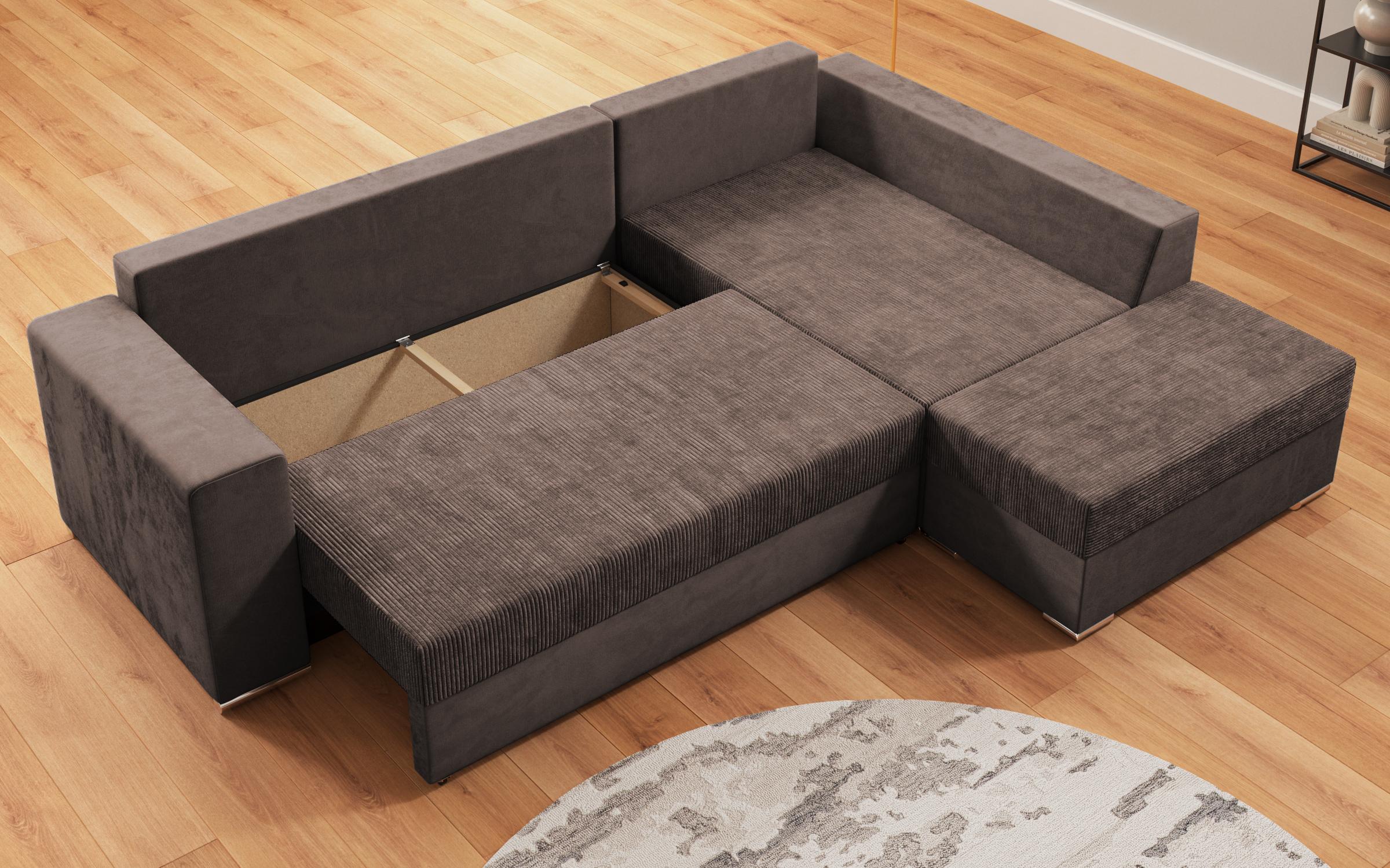 Coltar extensibil + taburet Londo, maro deschis  8