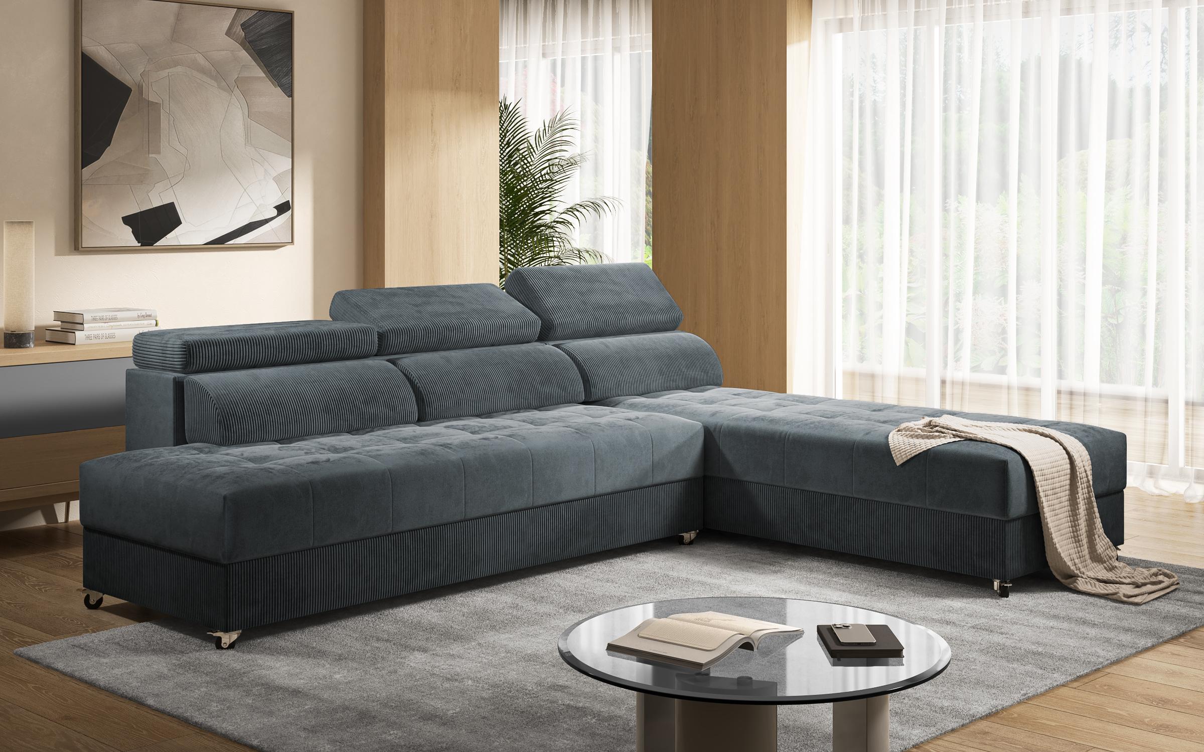 Coltar de living Mareti, gri  4