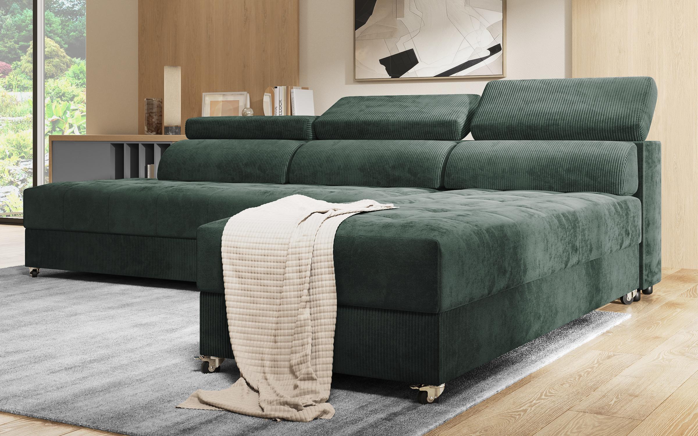 Coltar de living Mareti, verde  6