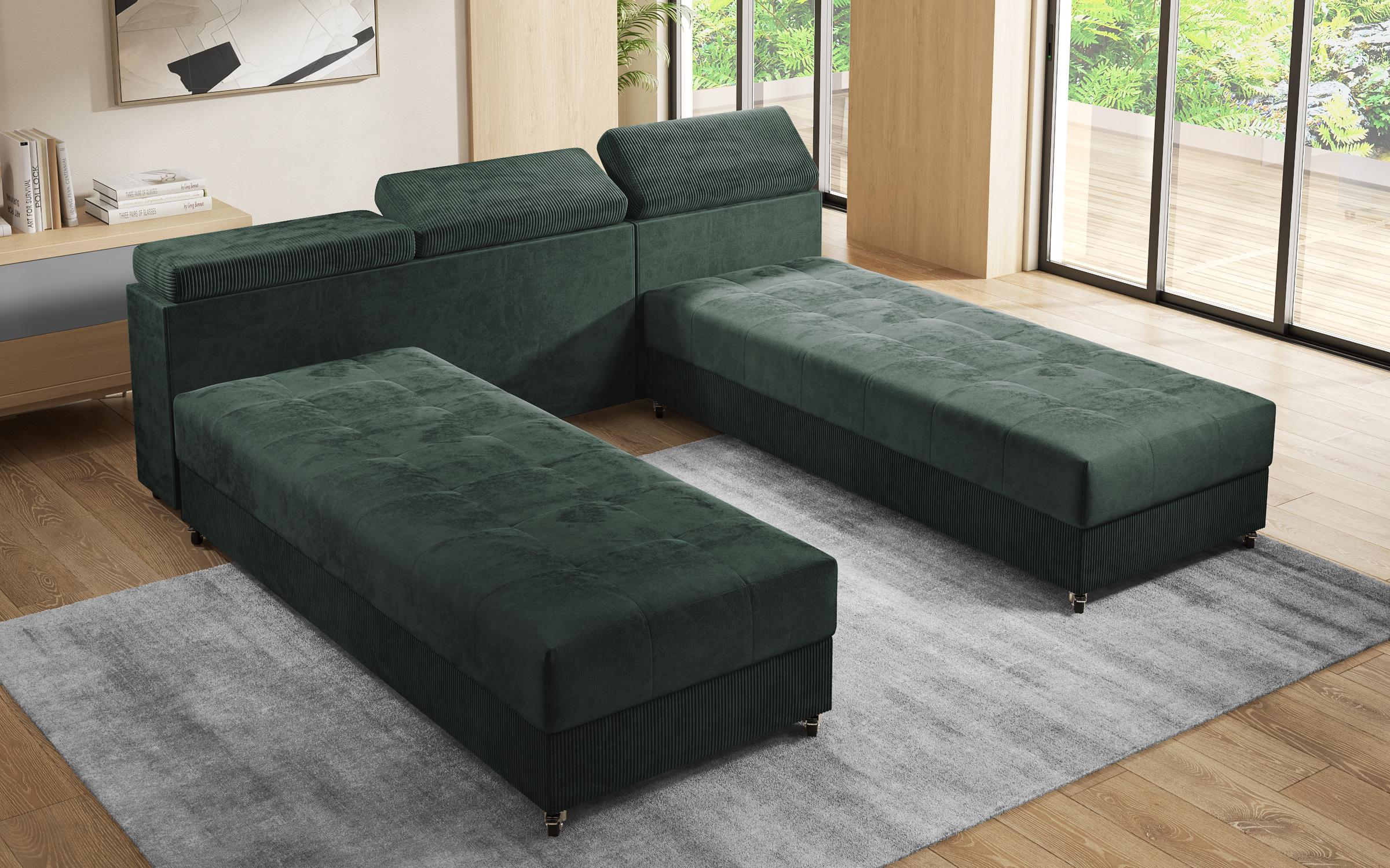 Coltar de living Mareti, verde  4