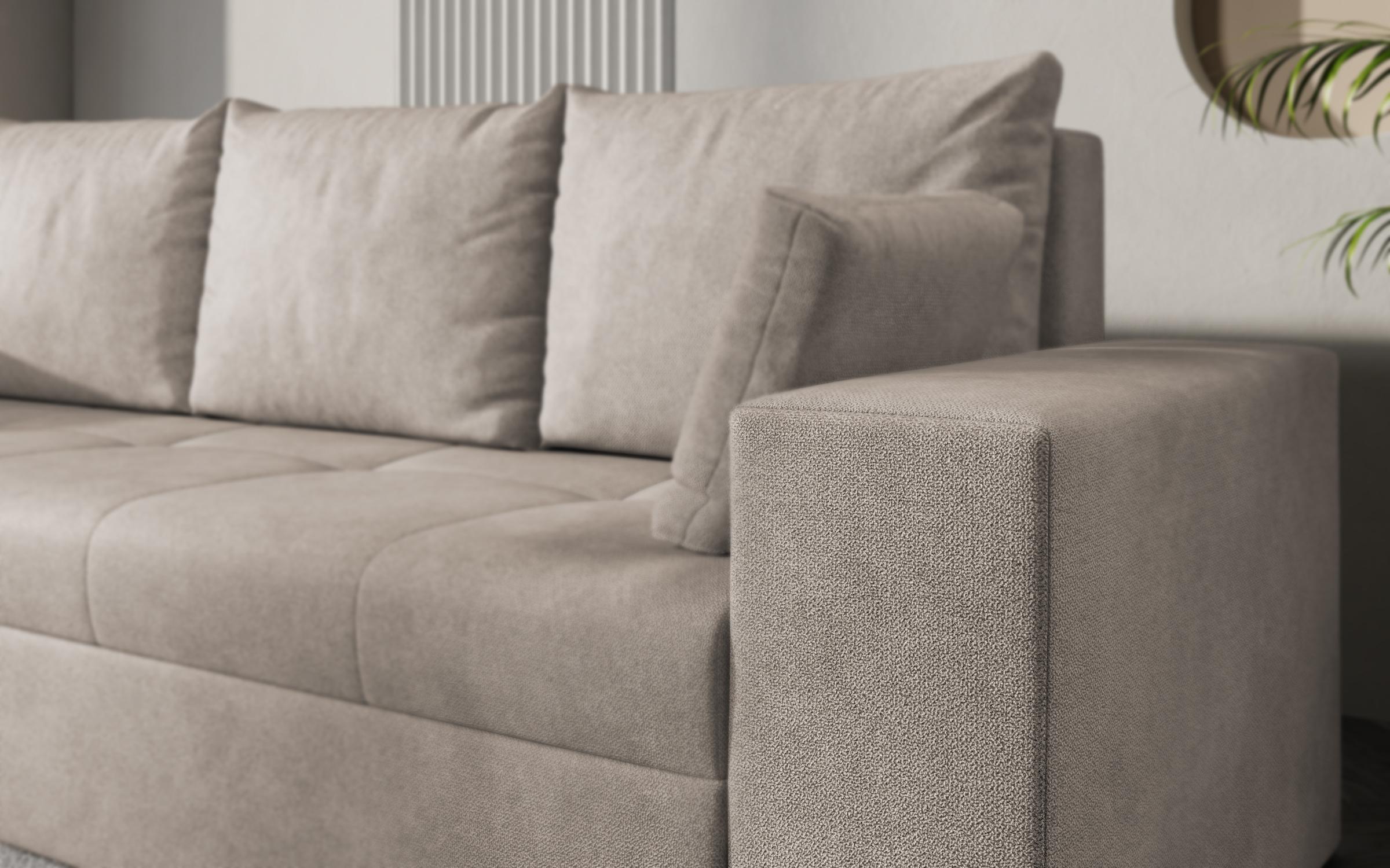 Canapea extensibila Maron, bej deschis  7