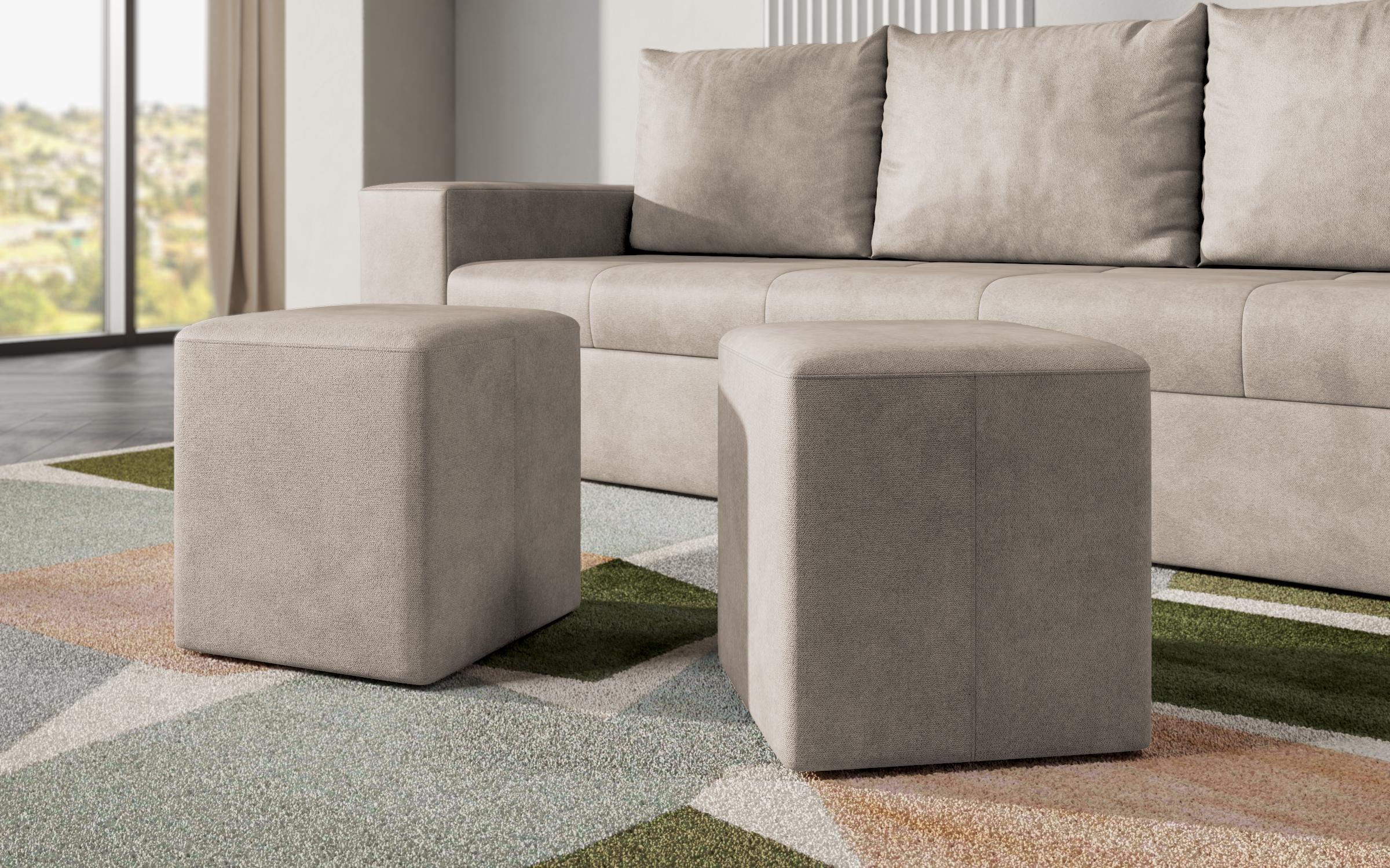 Canapea extensibila Maron, bej deschis  3