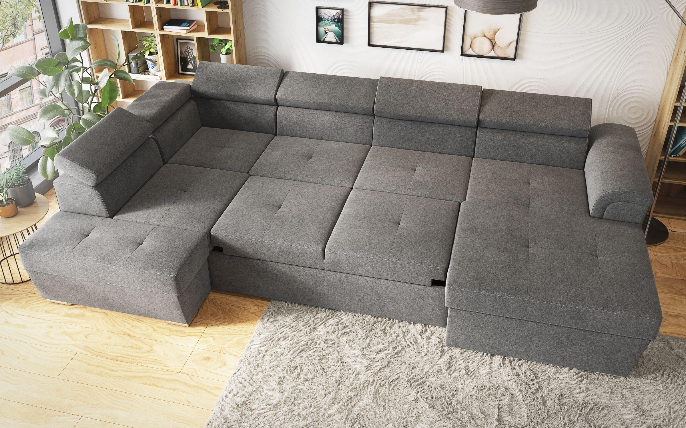 Coltar in forma de U Medison, gri inchis  4