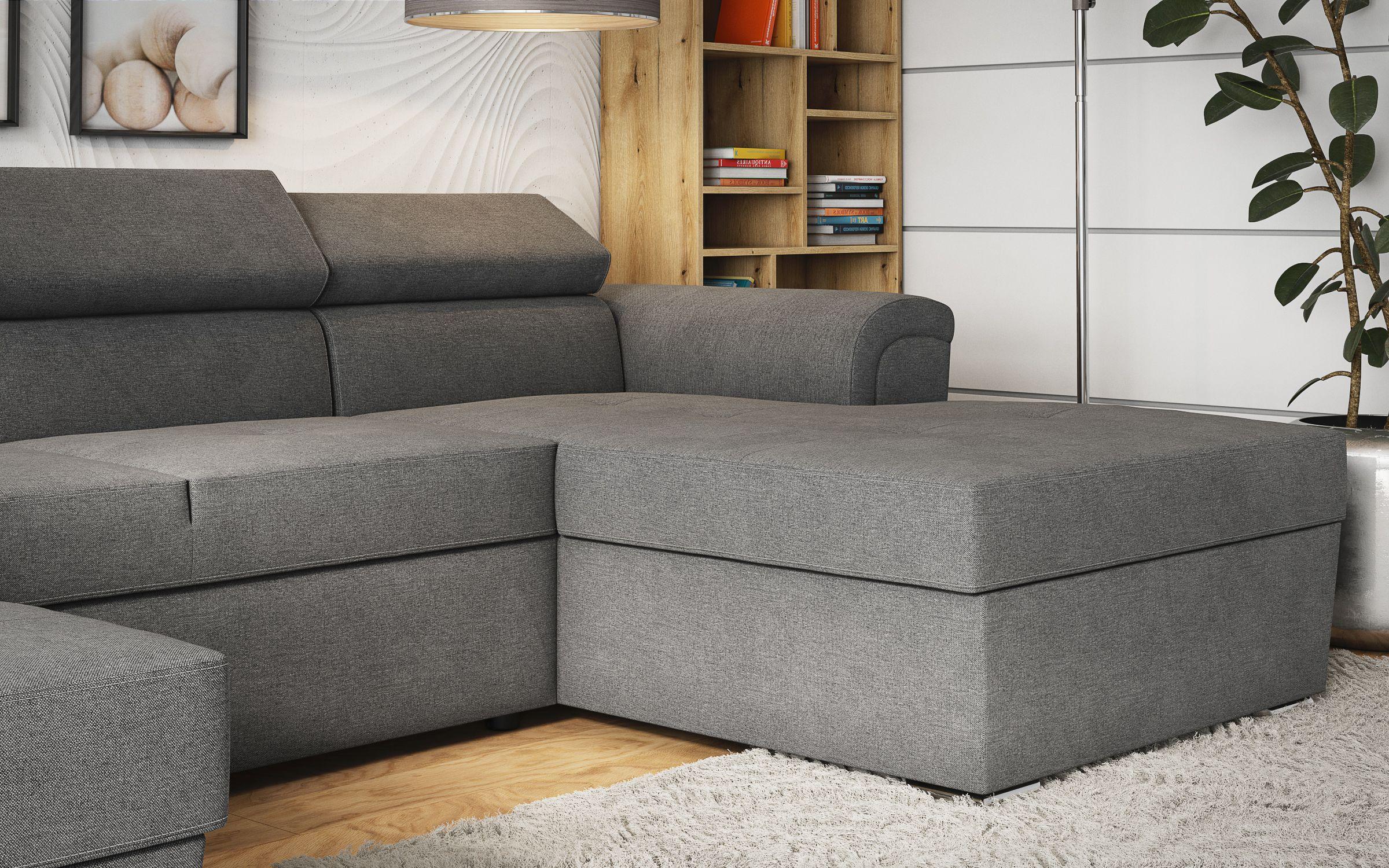 Coltar in forma de U Medison, gri inchis  6