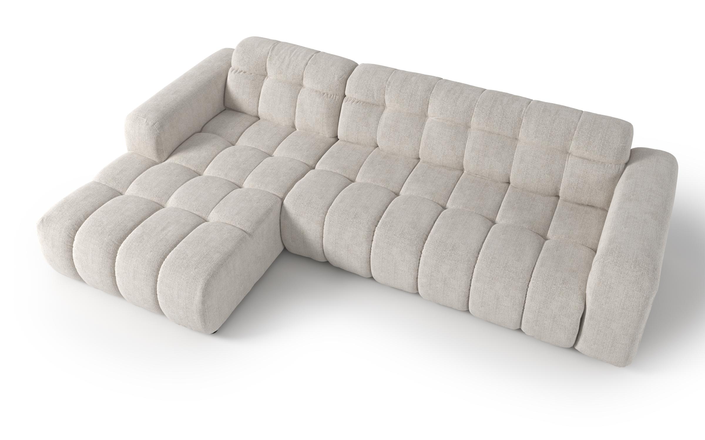 Раскладной угловой диван с электрическим механизмом Модера, белый  5