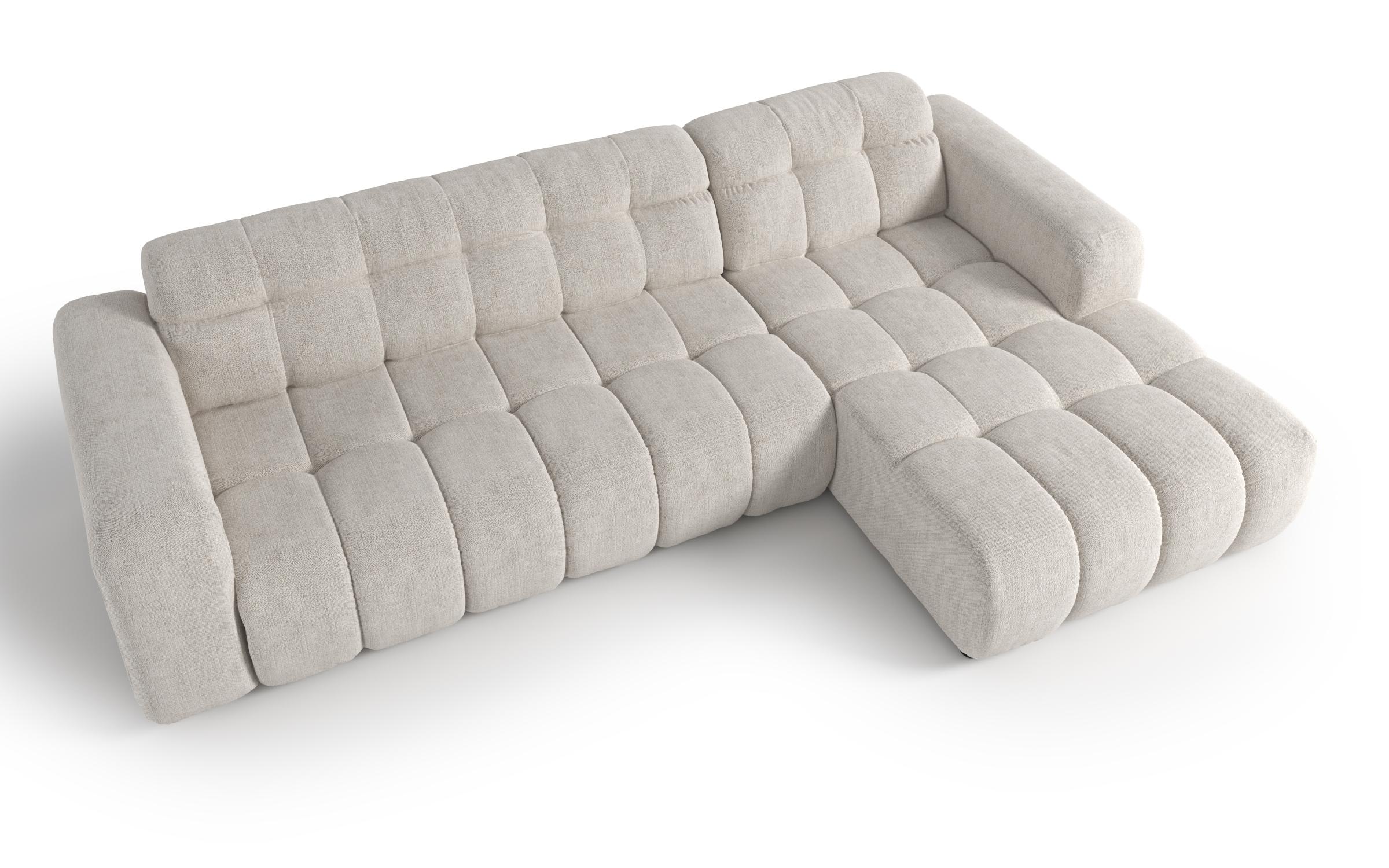 Раскладной угловой диван с электрическим механизмом Модера, белый  5