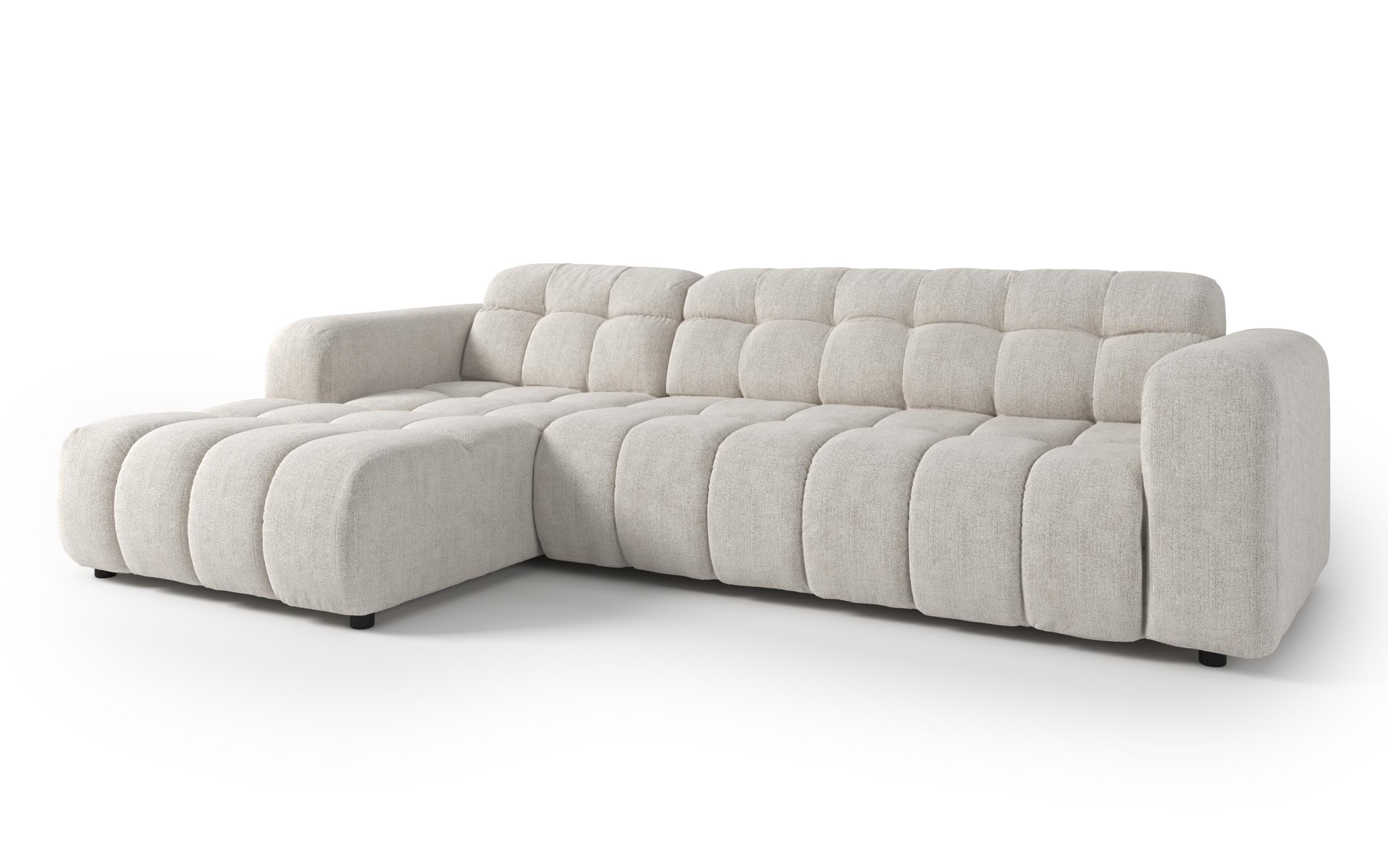 Раскладной угловой диван с электрическим механизмом Модера, белый  6