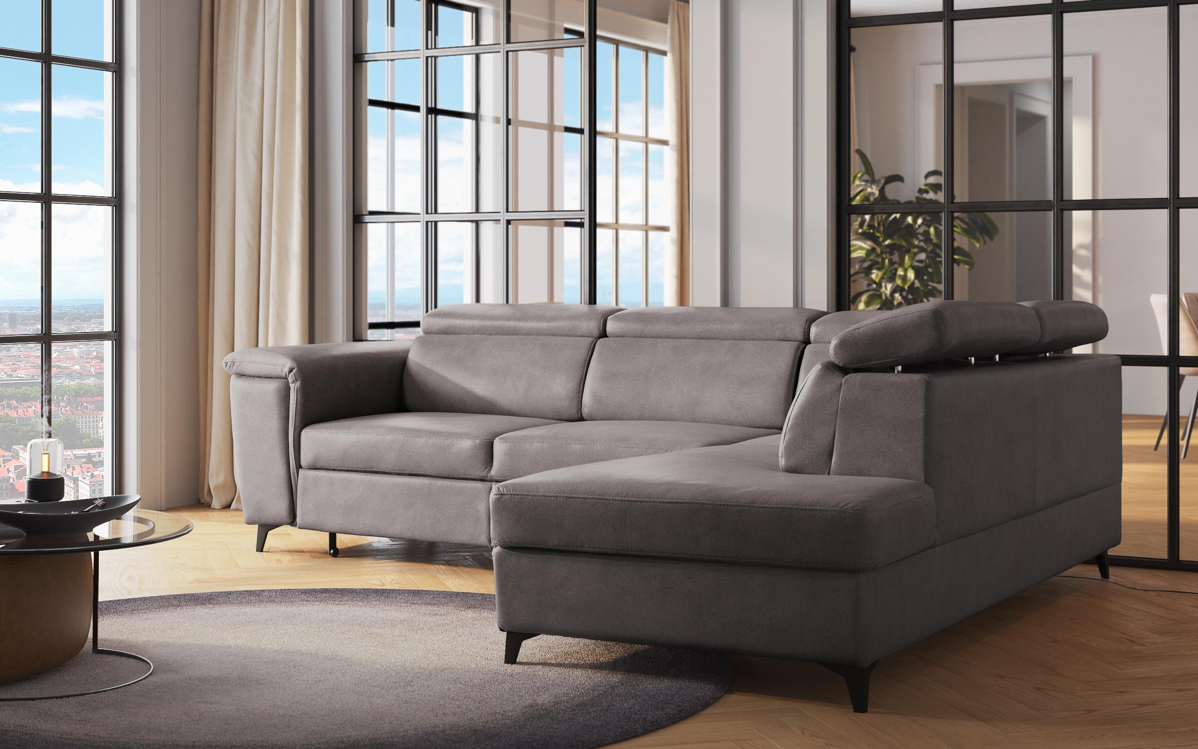 Раскладной угловой диван Норс, серый  3