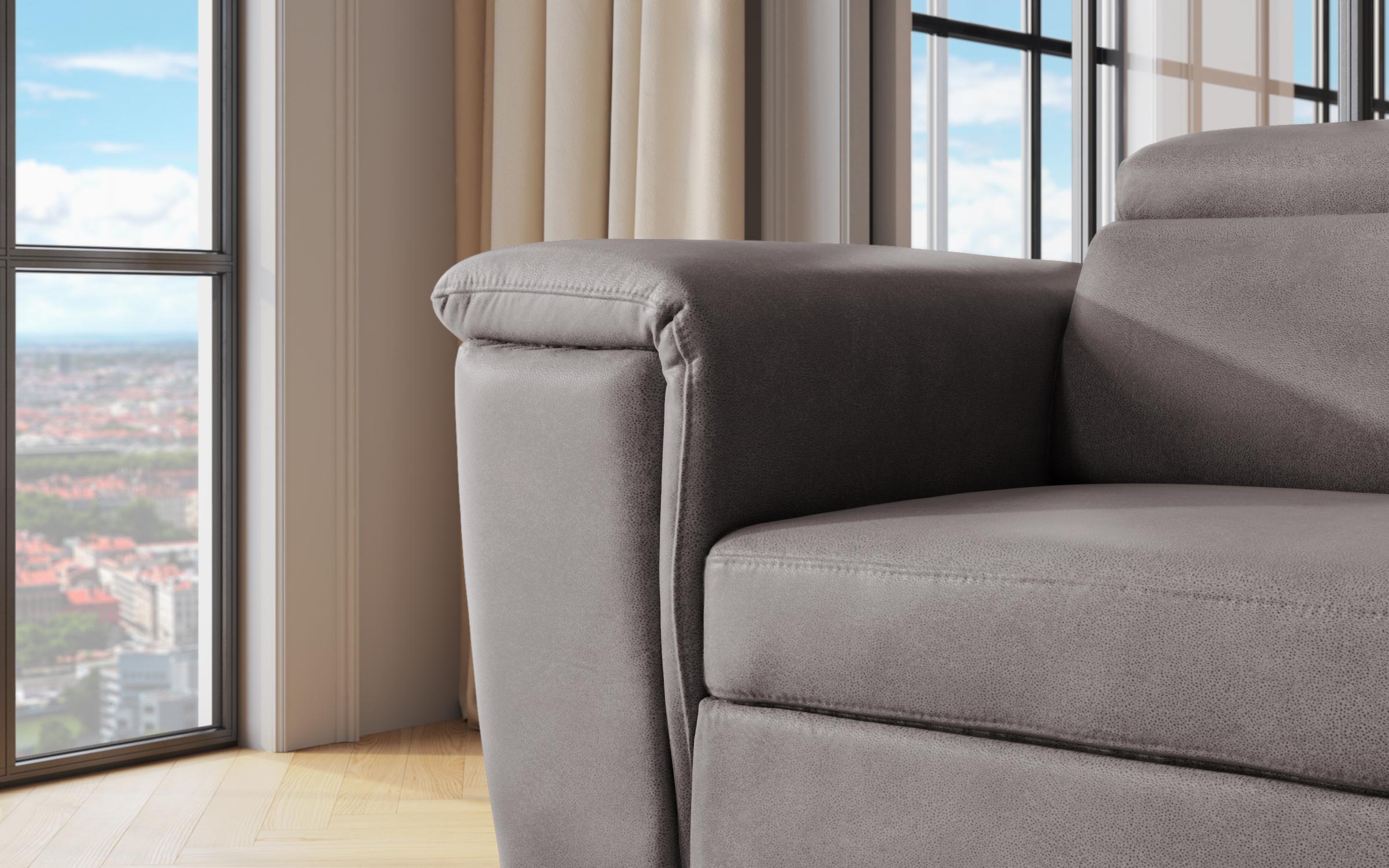 Раскладной угловой диван Норс, серый  8