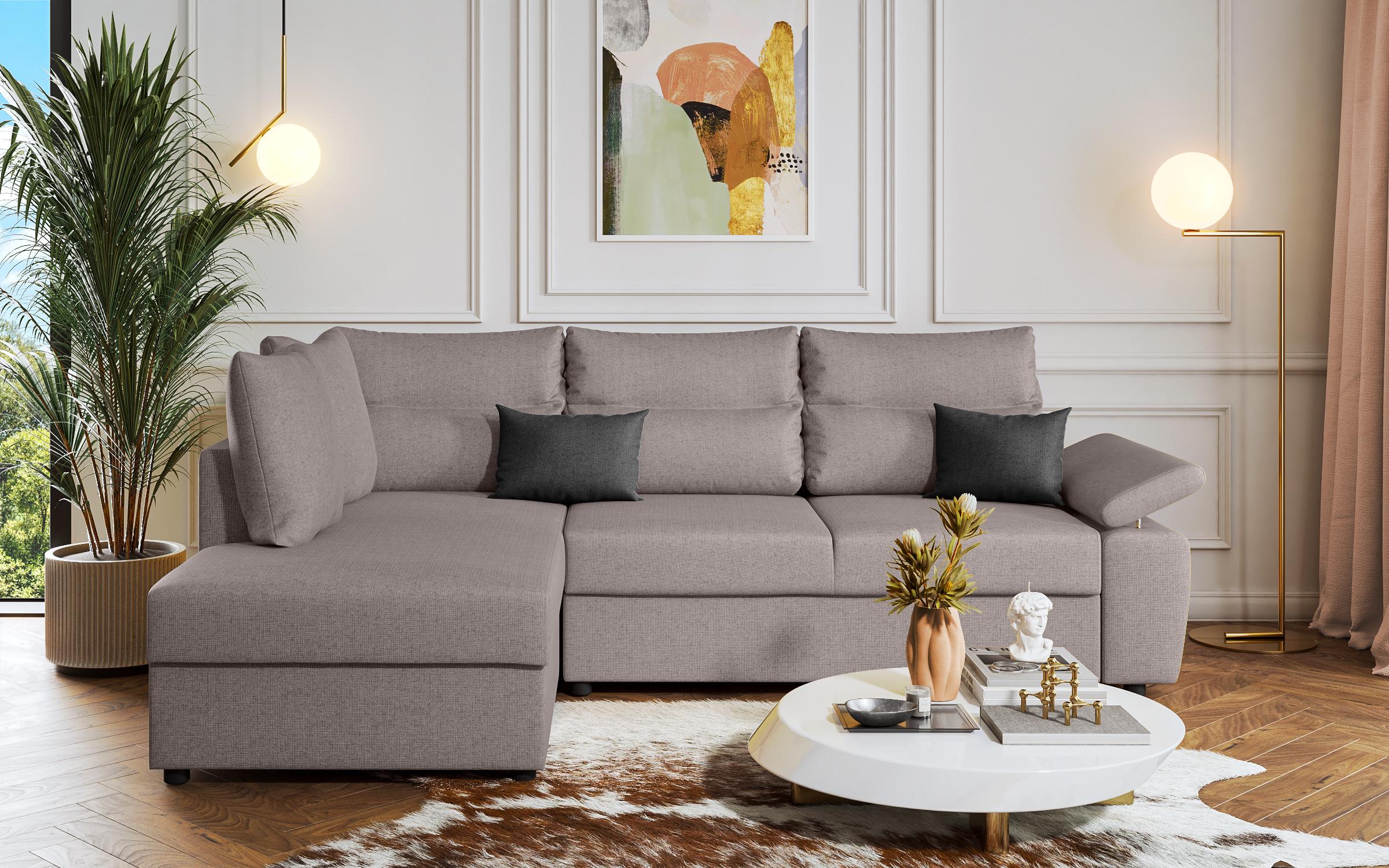 Coltar extensibil Orlean, gri deschis + gri inchis  1