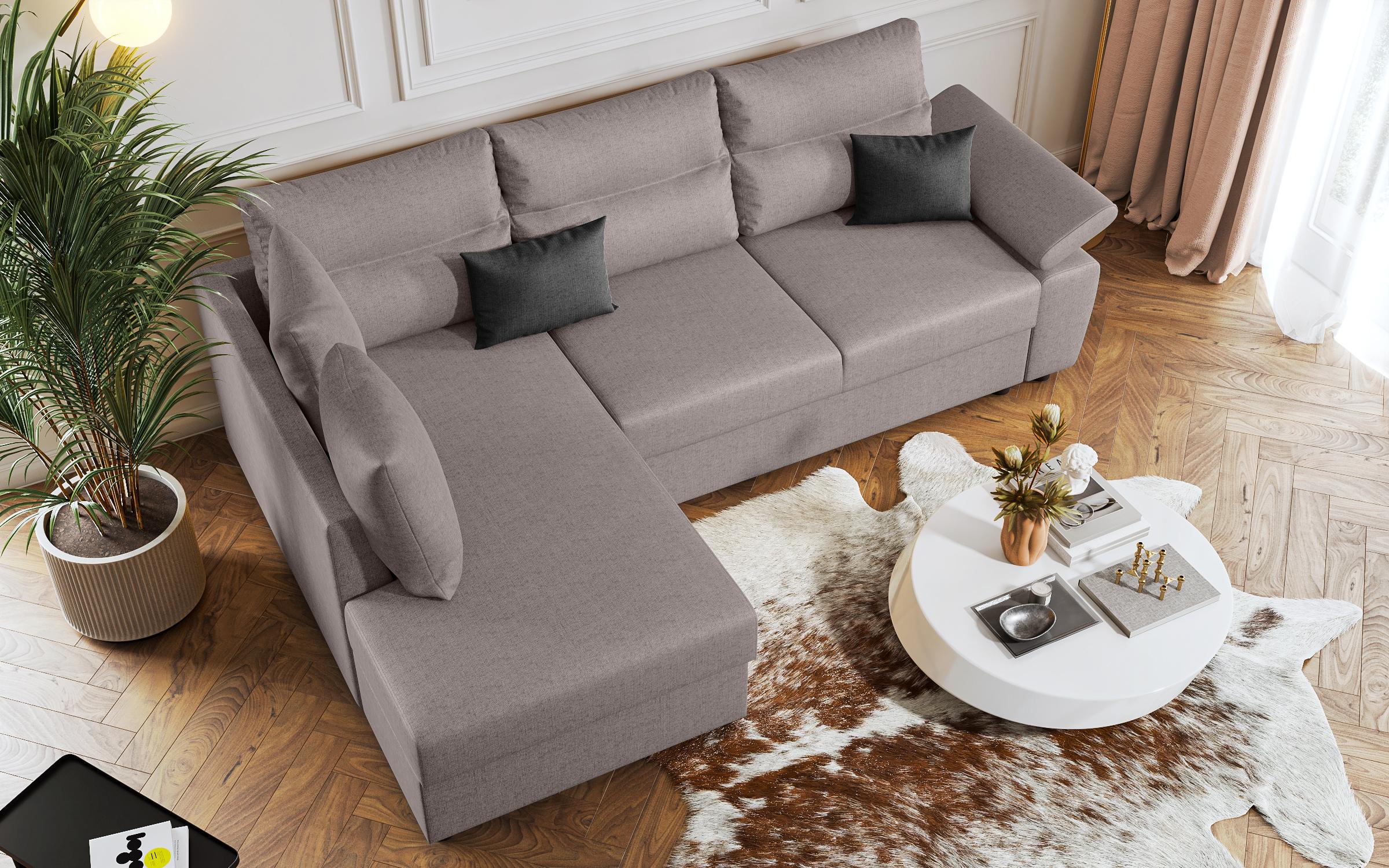 Coltar extensibil Orlean, gri deschis + gri inchis  4