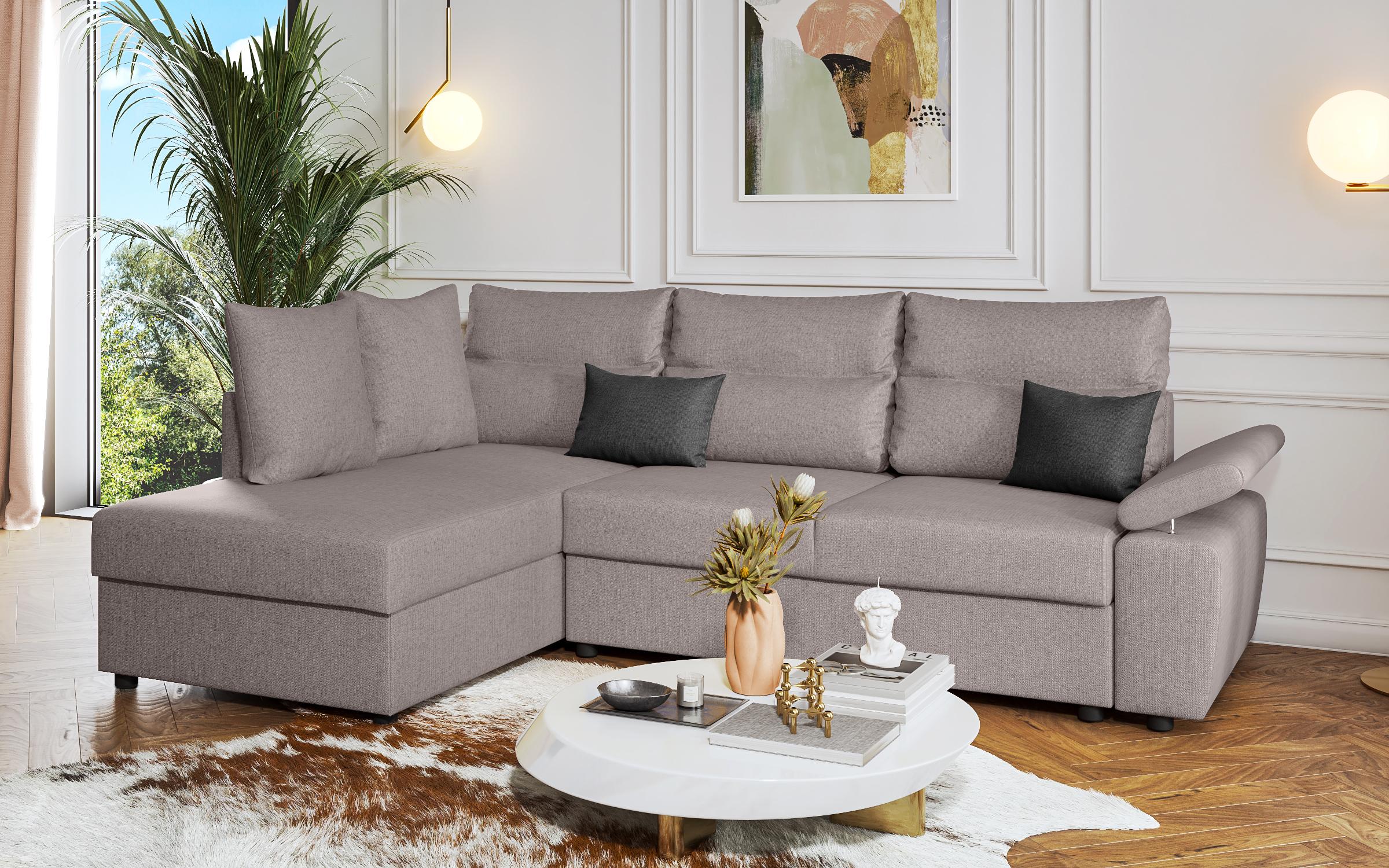 Coltar extensibil Orlean, gri deschis + gri inchis  5