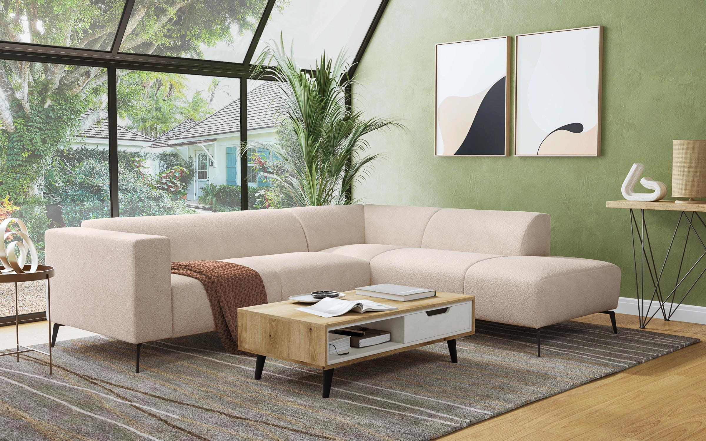 Masuta de cafea Morano, stejar evoc + Silk  4