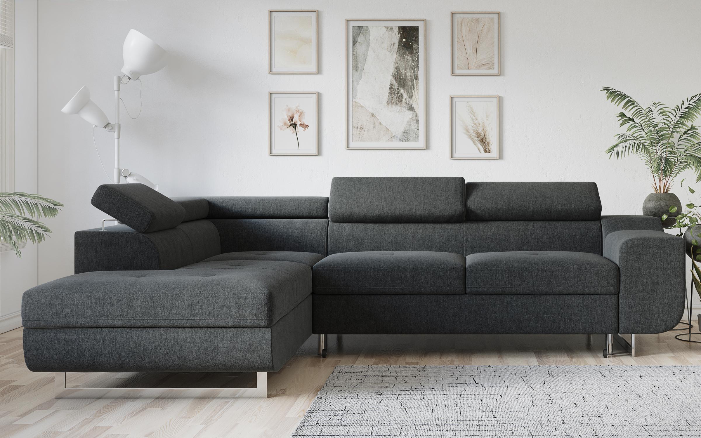 Coltar extensibil Ravena, gri inchis  1