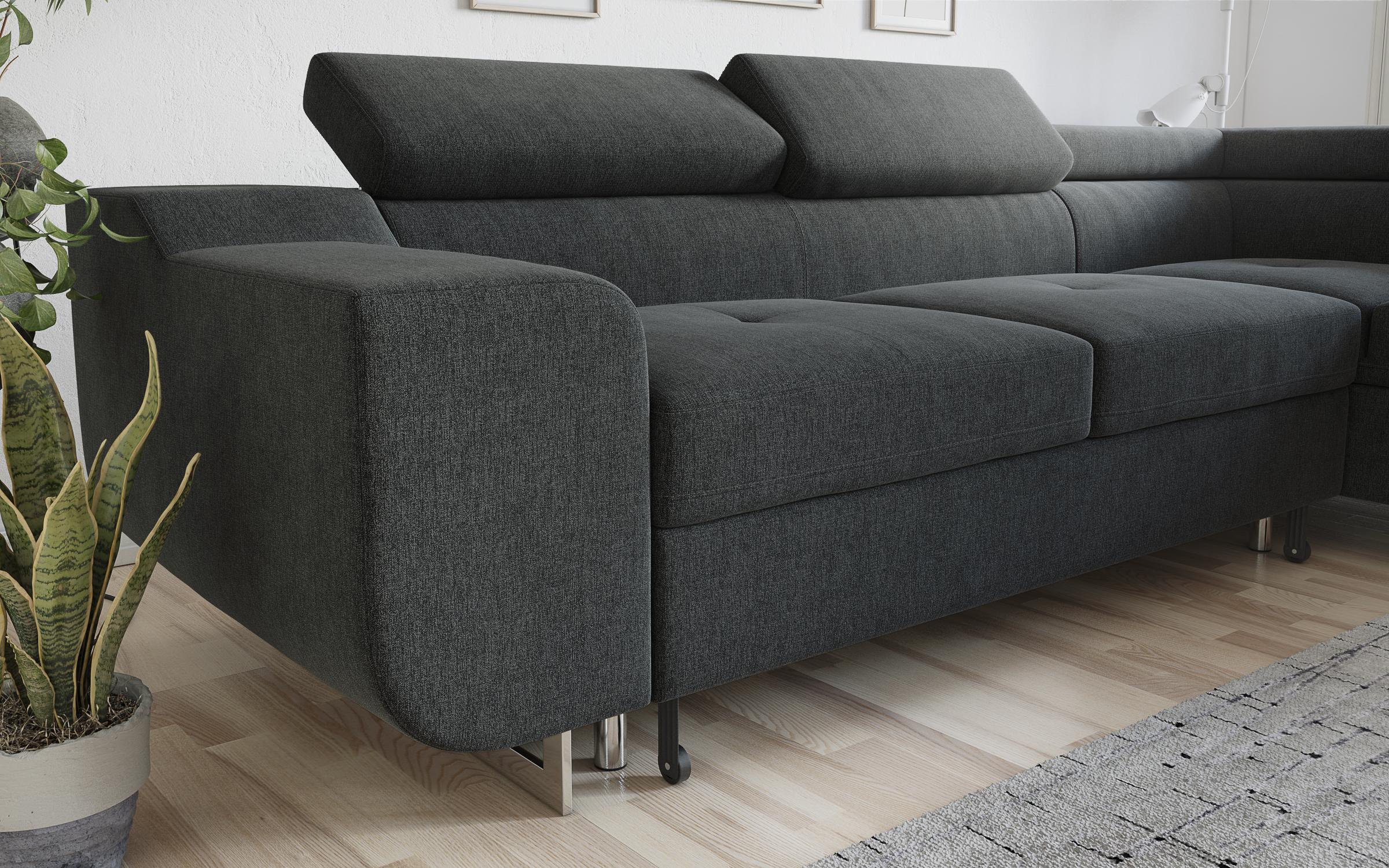 Coltar extensibil Ravena, gri inchis  8