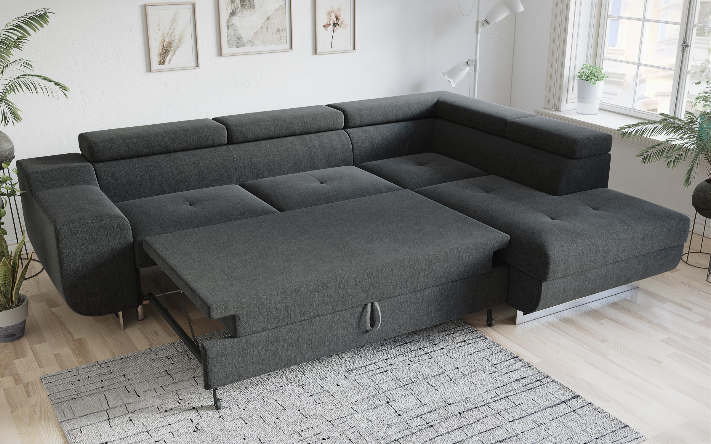 Coltar extensibil Ravena, gri inchis  5
