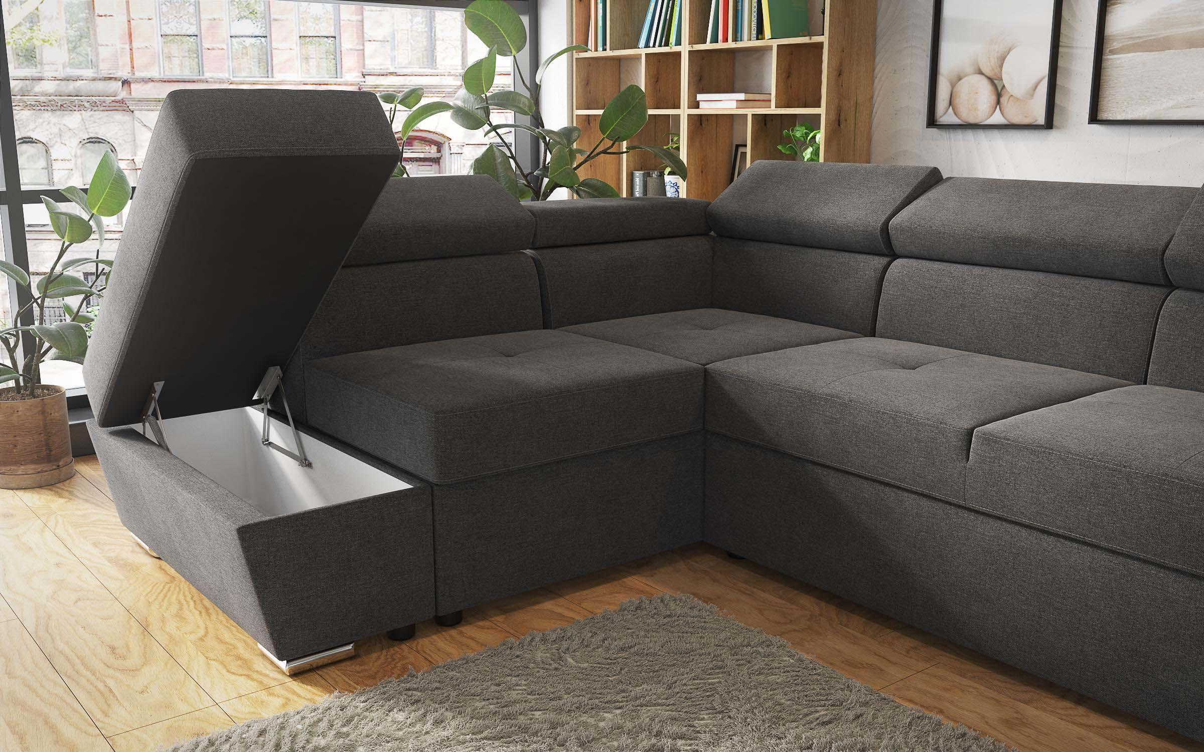 Coltar pentru living Medison, gri inchis  3