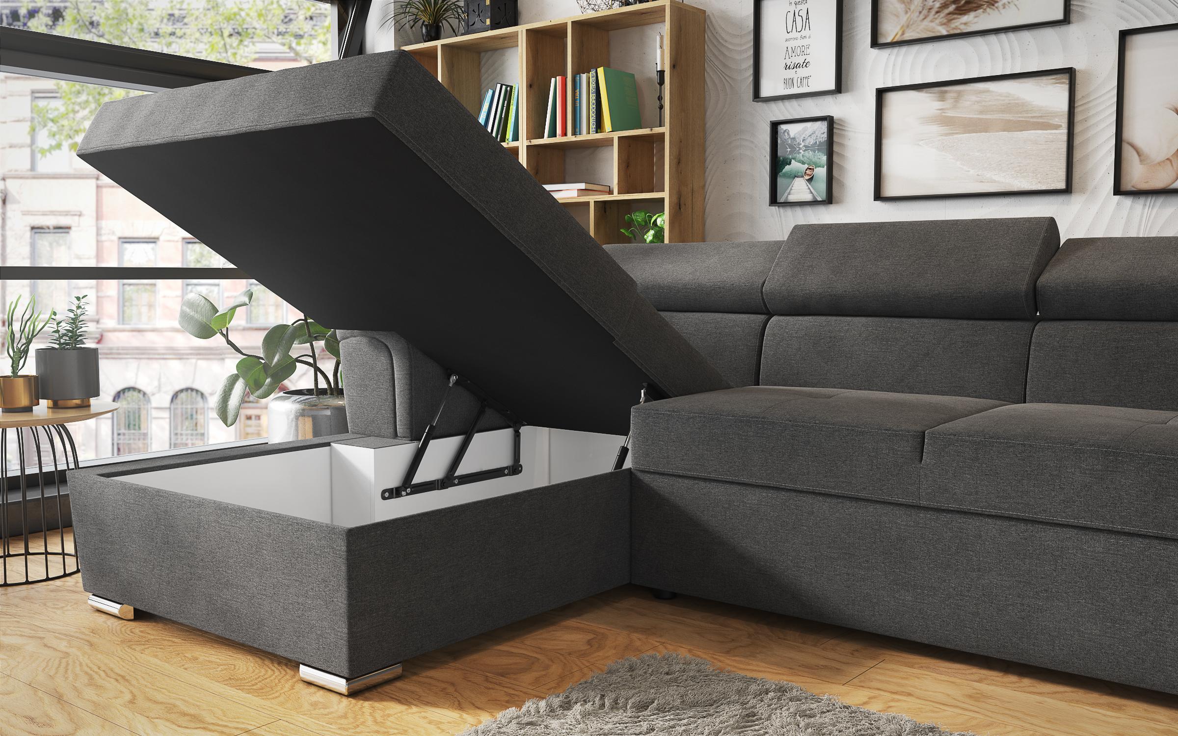 Coltar pentru living Medison Relax, gri inchis  4