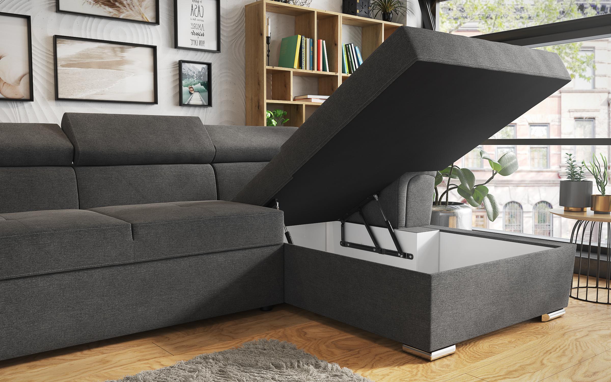 Coltar extensibil Medison Relax, gri inchis  3