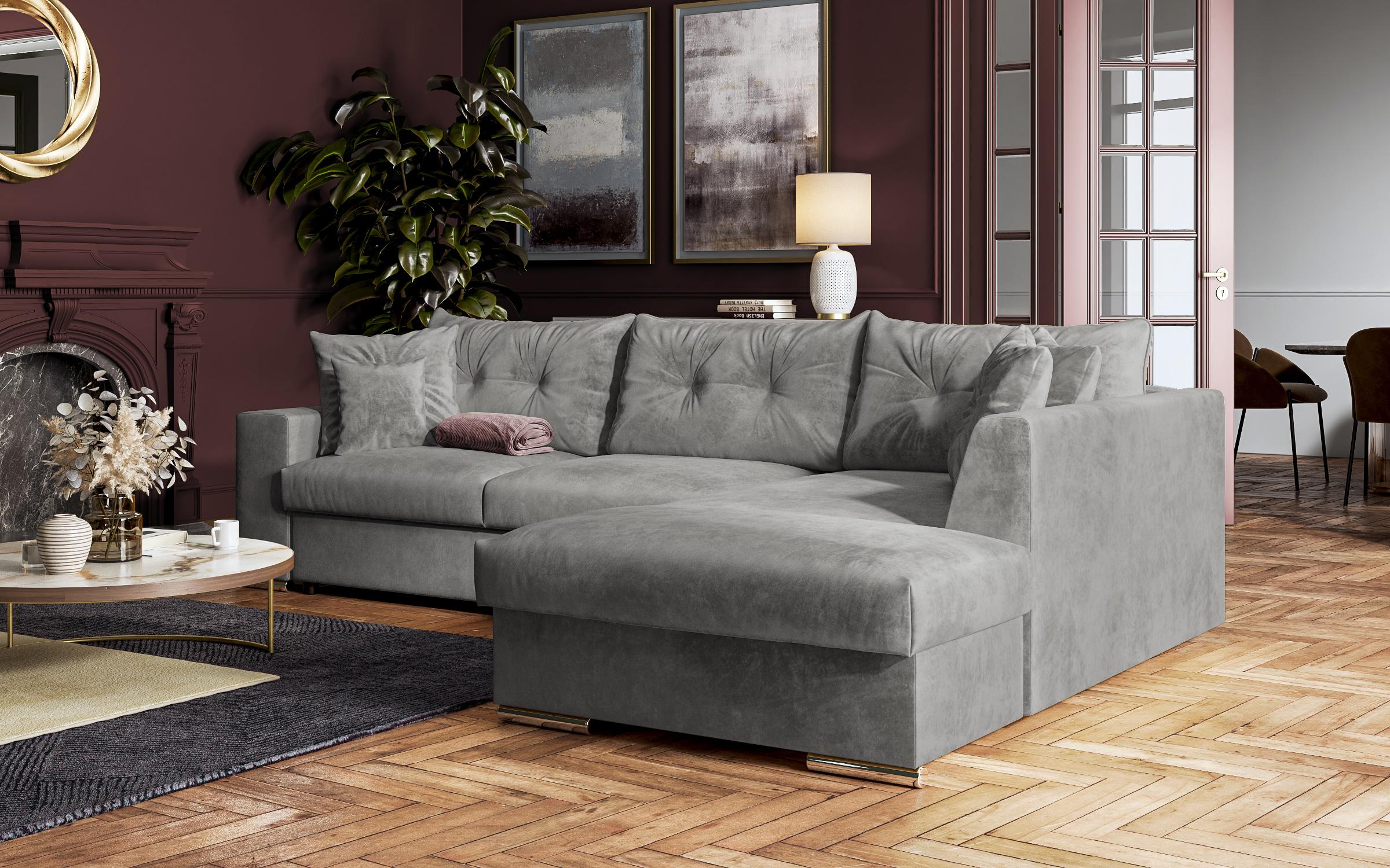 Coltar extensibil Roma, gri deschis  3