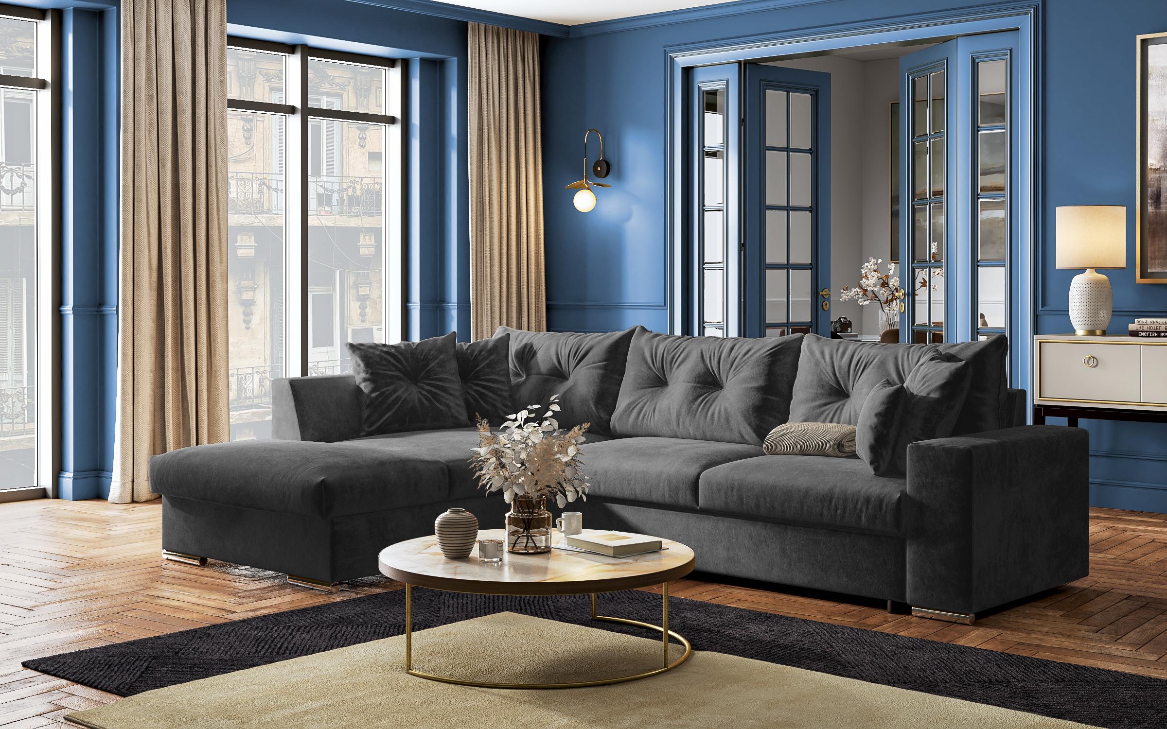 Coltar extensibil Roma, gri inchis  11