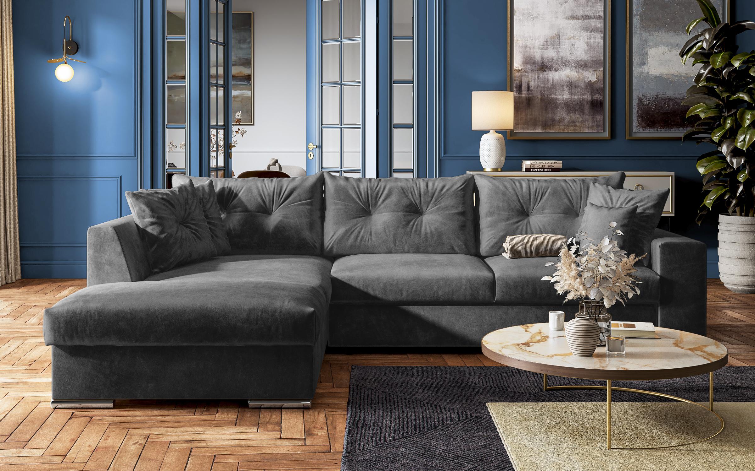 Coltar extensibil Roma, gri inchis  3