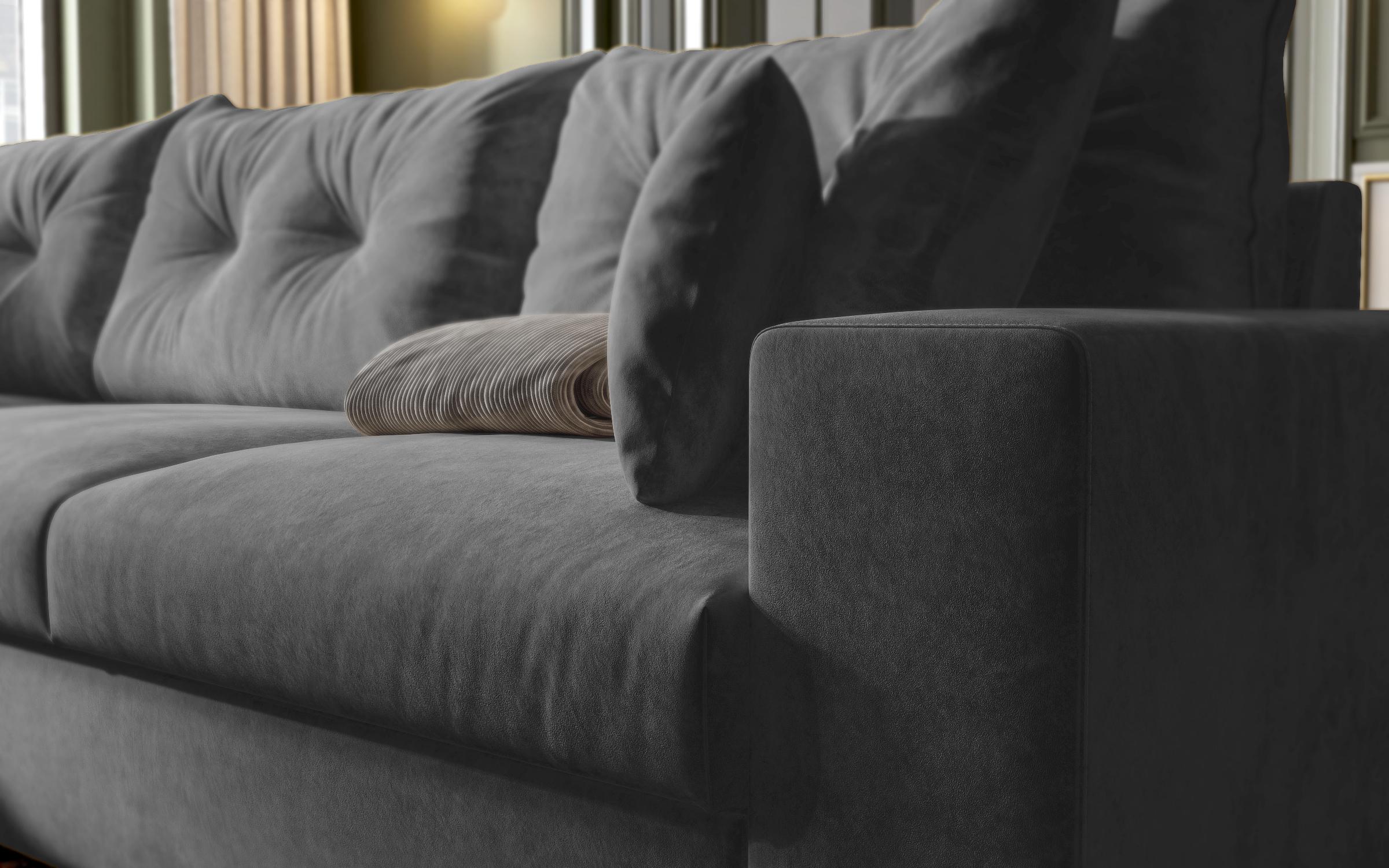 Coltar extensibil Roma, gri inchis  5