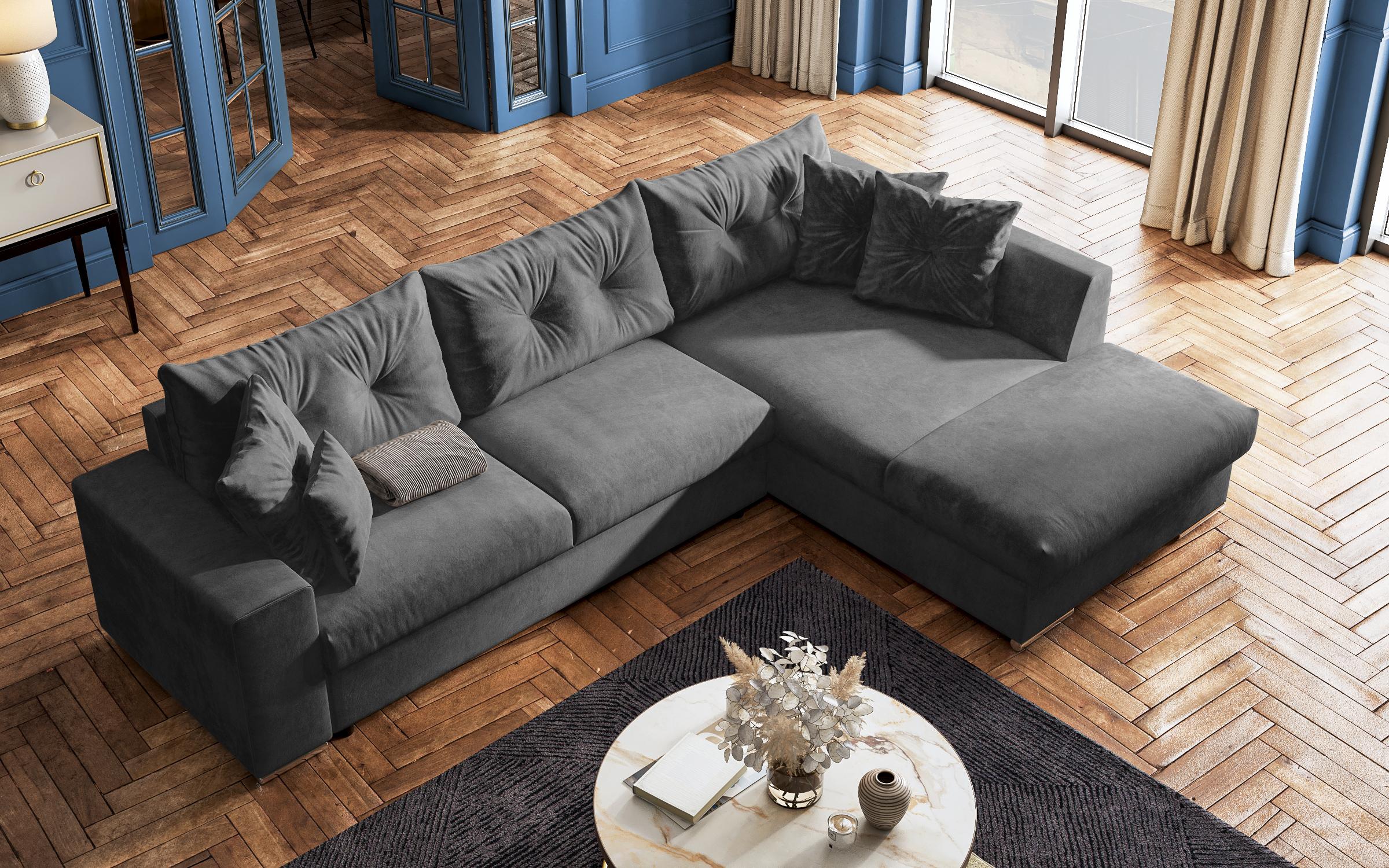 Coltar extensibil Roma, gri inchis  5