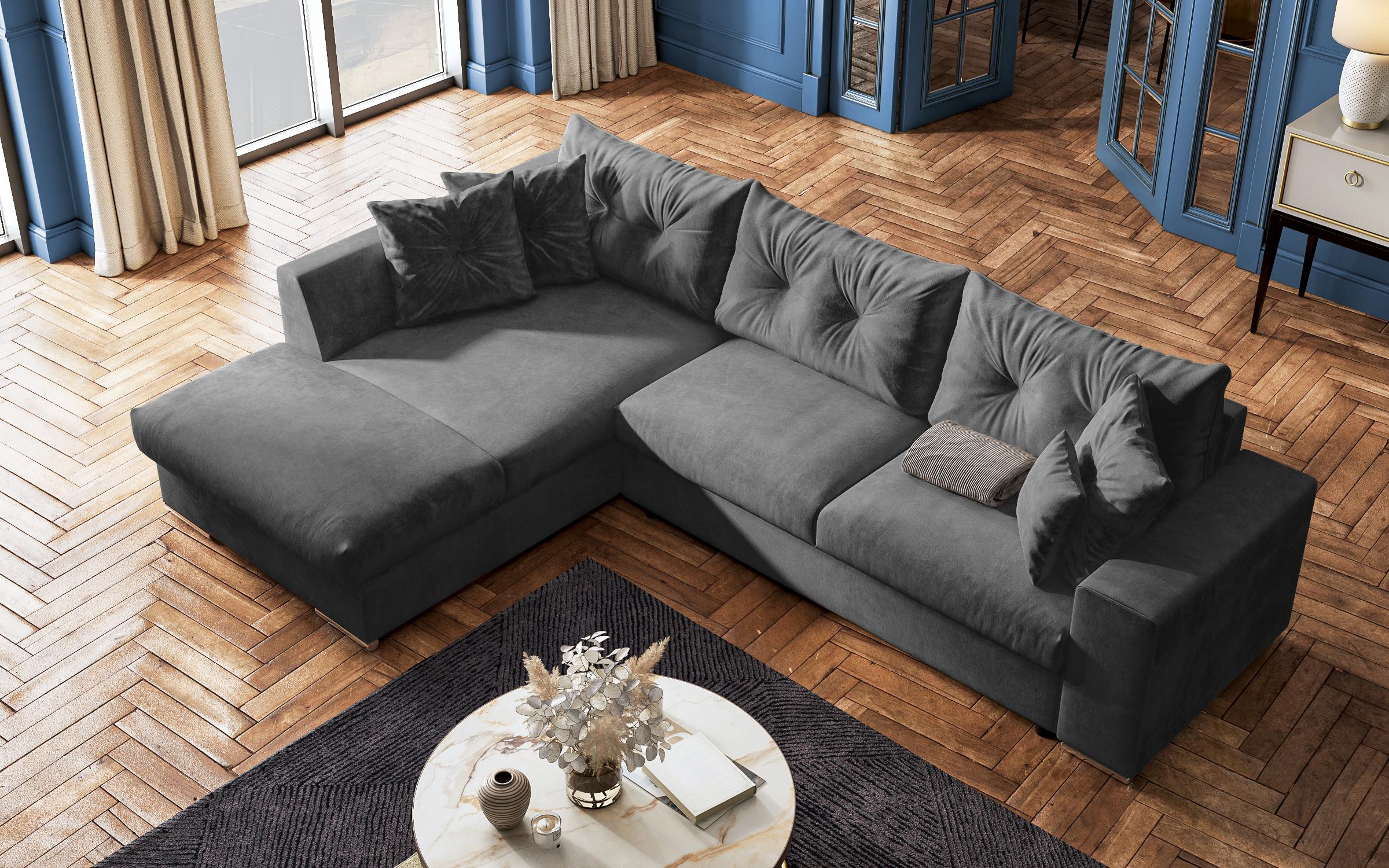 Coltar extensibil Roma, gri inchis  5