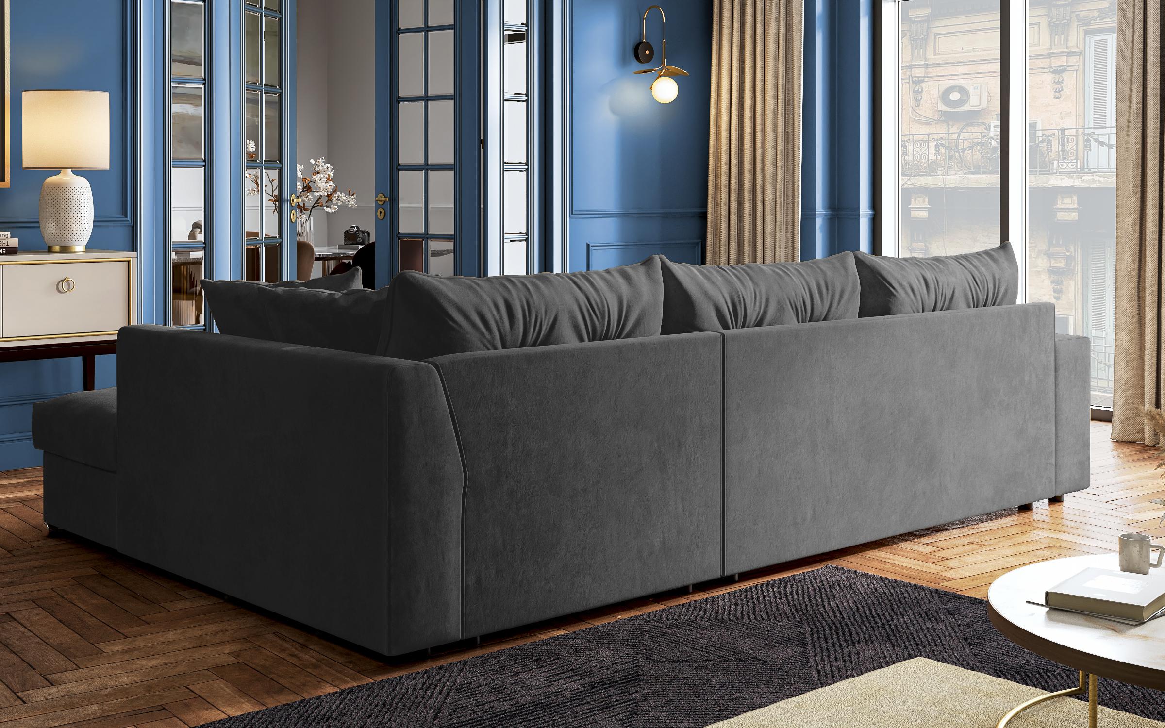 Coltar extensibil Roma, gri inchis  7