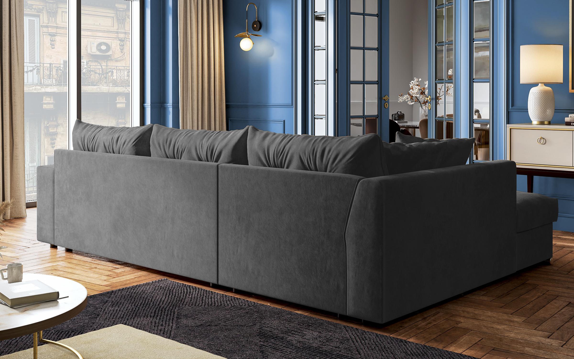 Coltar extensibil Roma, gri inchis  6