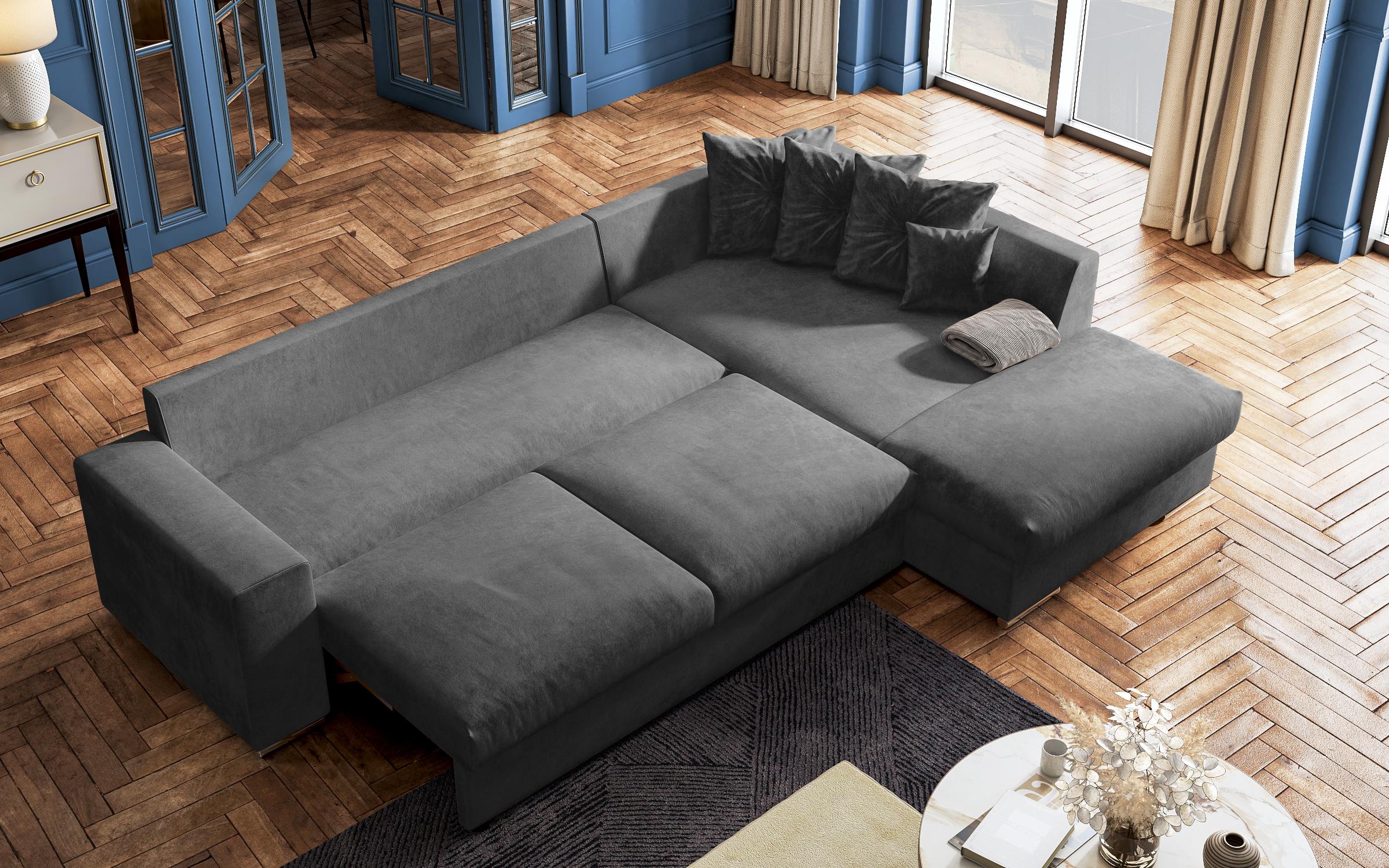 Coltar extensibil Roma, gri inchis  7