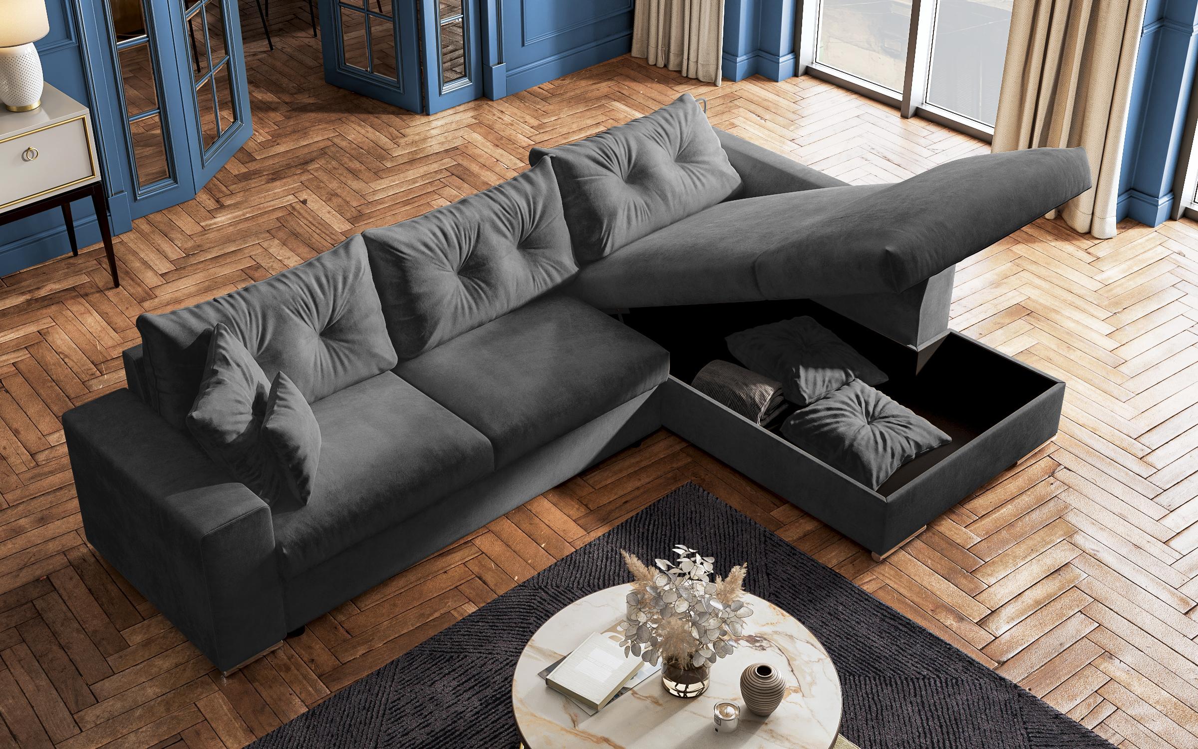 Coltar extensibil Roma, gri inchis  9