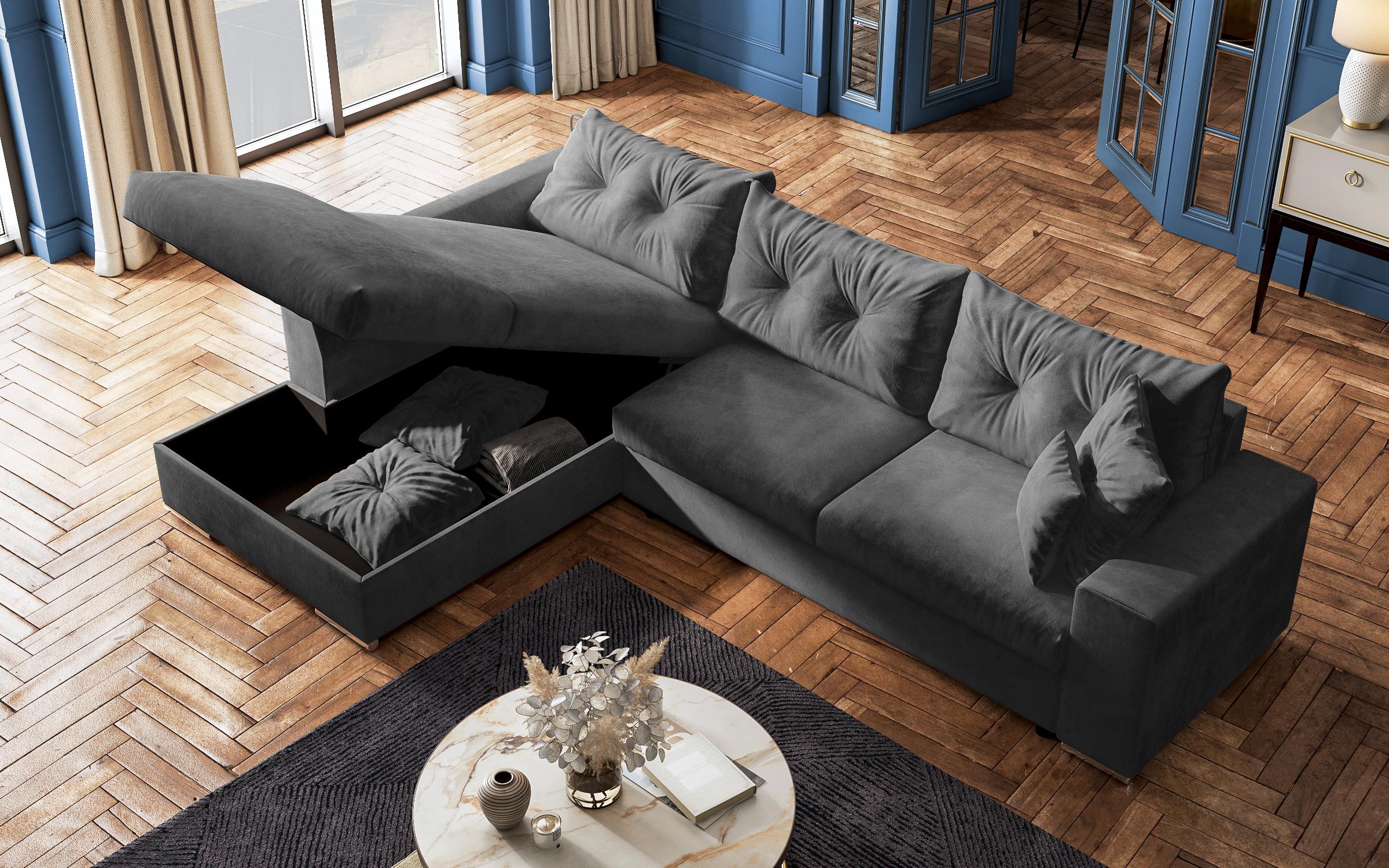 Coltar extensibil Roma, gri inchis  9