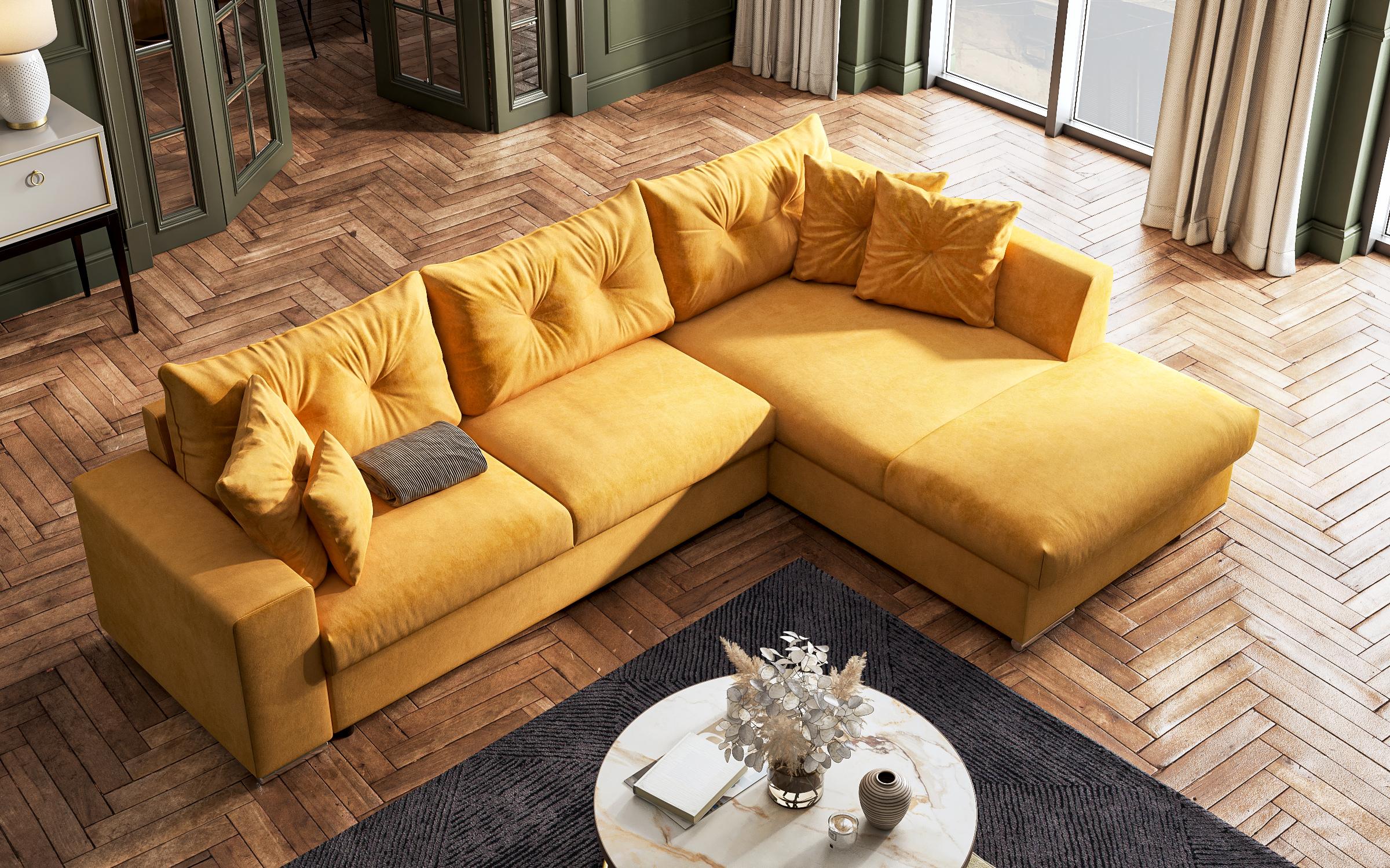 Coltar extensibil Roma, galben  5