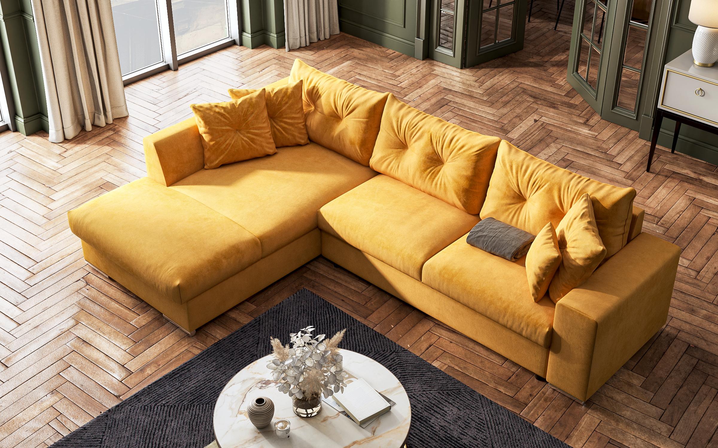 Coltar extensibil Roma, galben  5