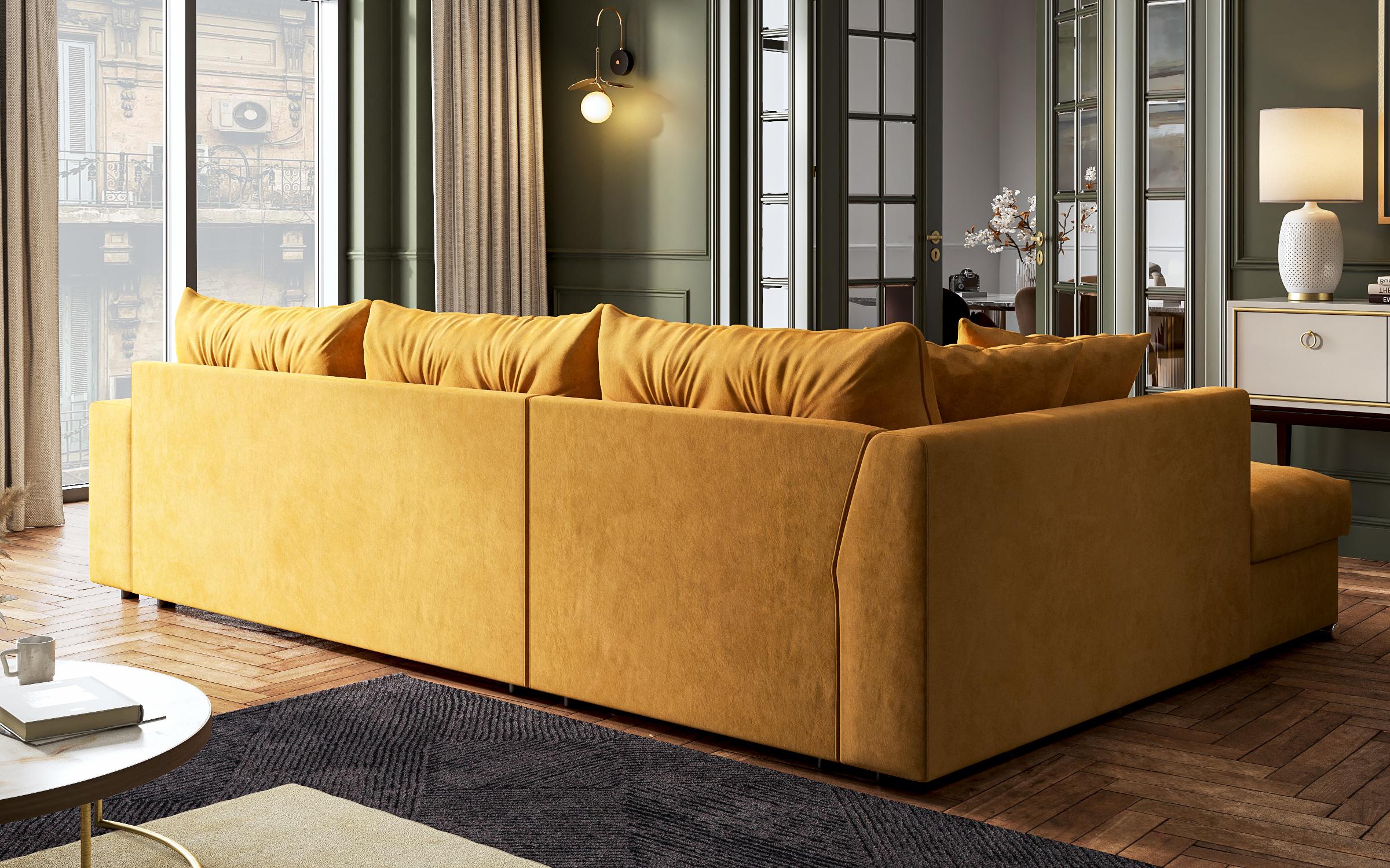 Coltar extensibil Roma, galben  6