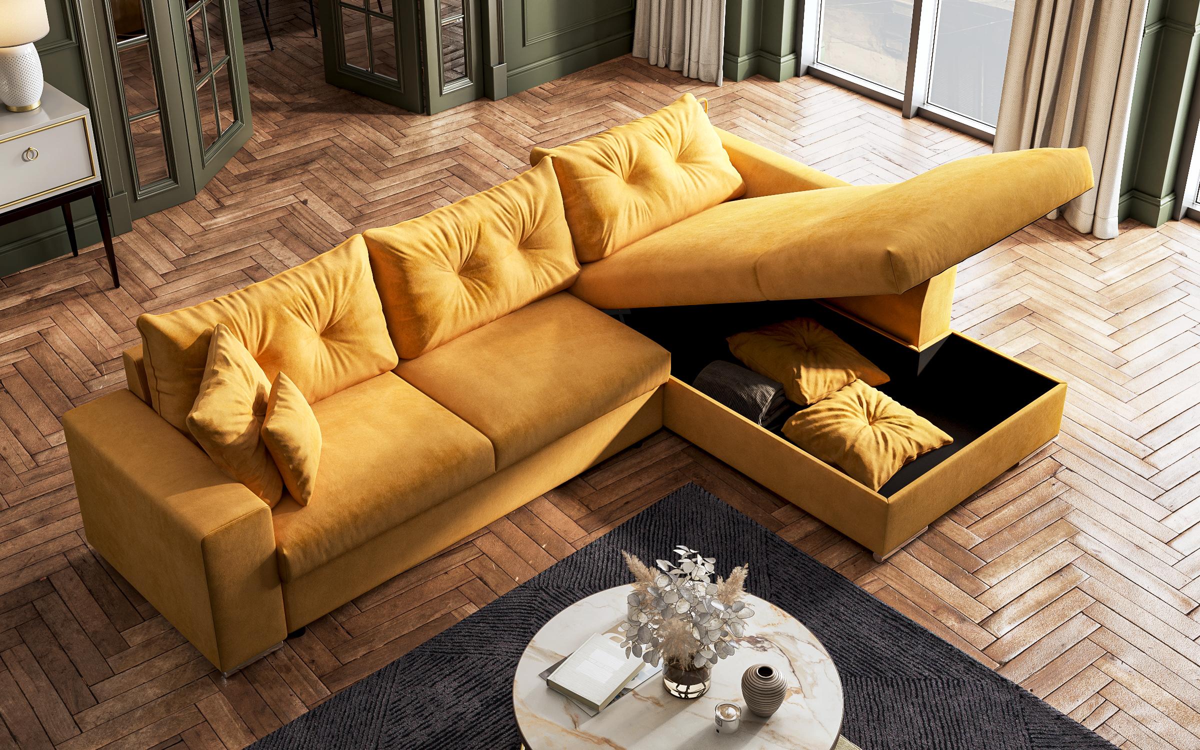 Coltar extensibil Roma, galben  9