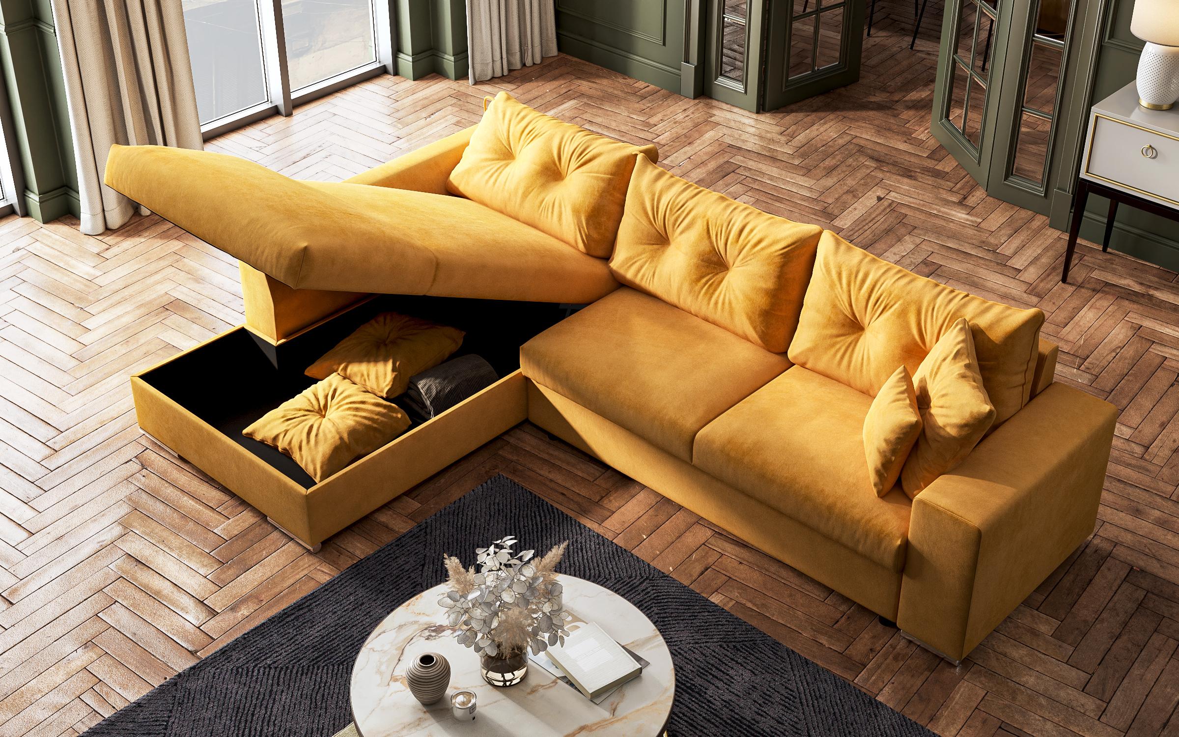 Coltar extensibil Roma, galben  9