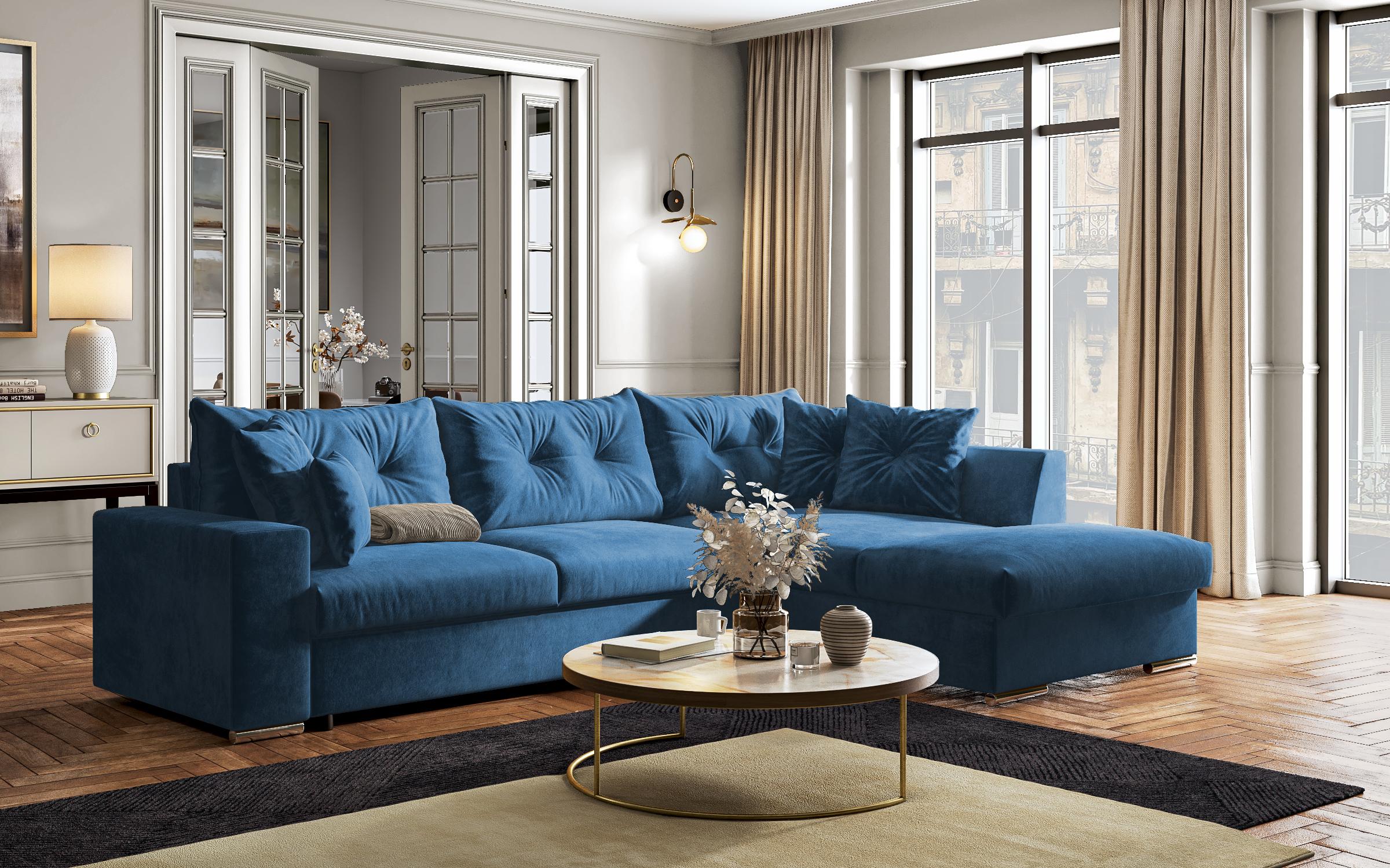Coltar extensibil  Roma, albastru  10