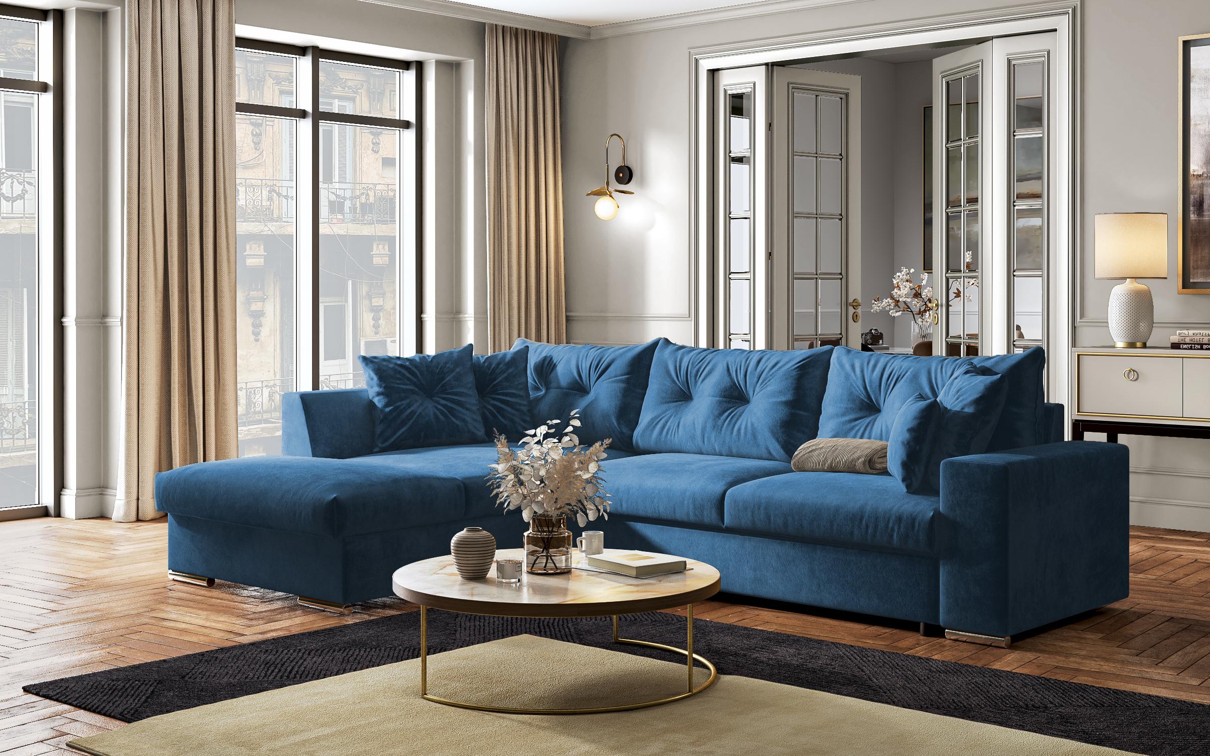 Coltar extensibil  Roma, albastru  10