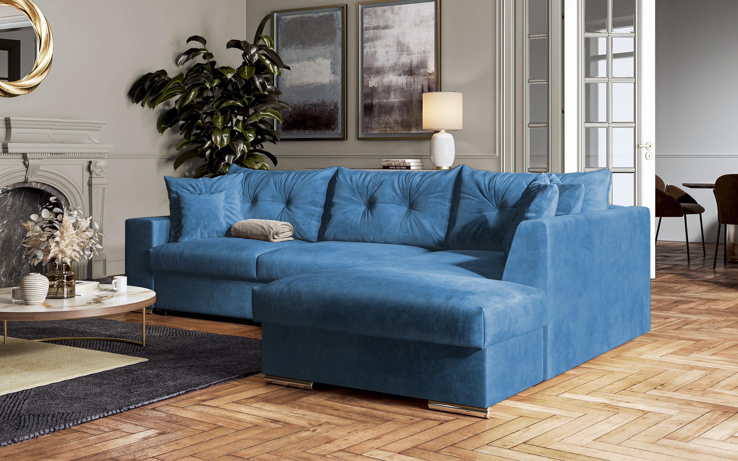 Coltar extensibil  Roma, albastru  3