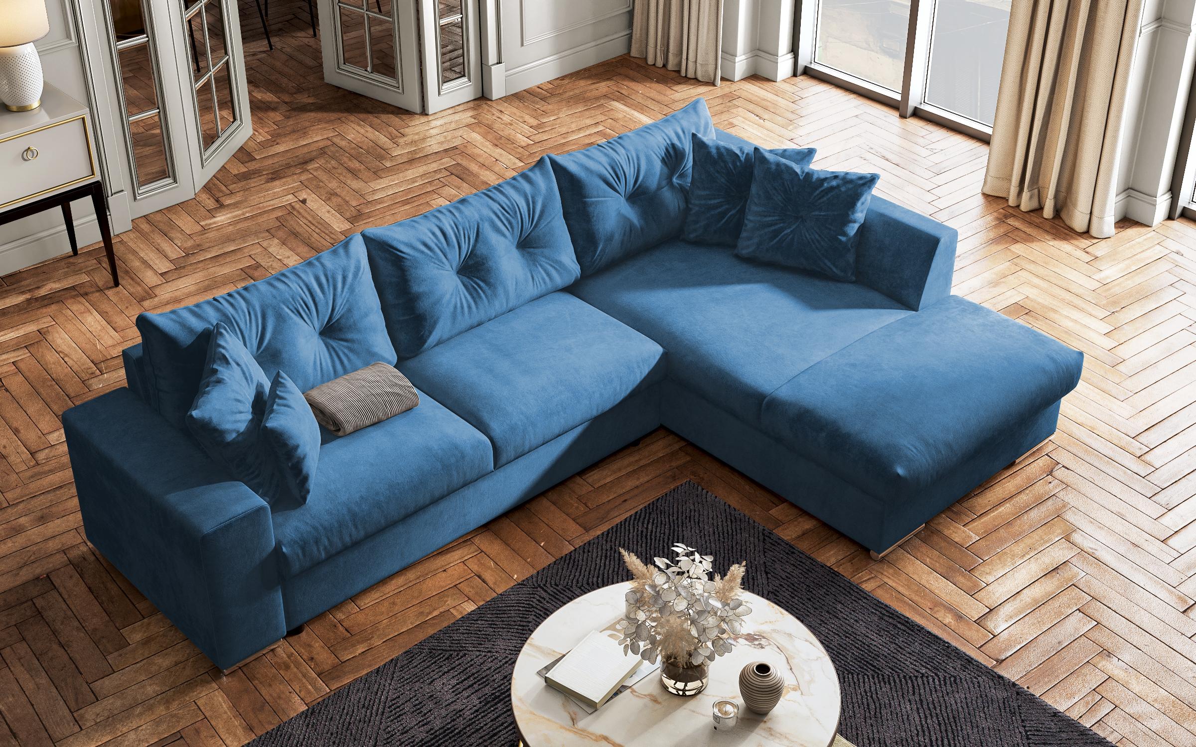 Coltar extensibil  Roma, albastru  5