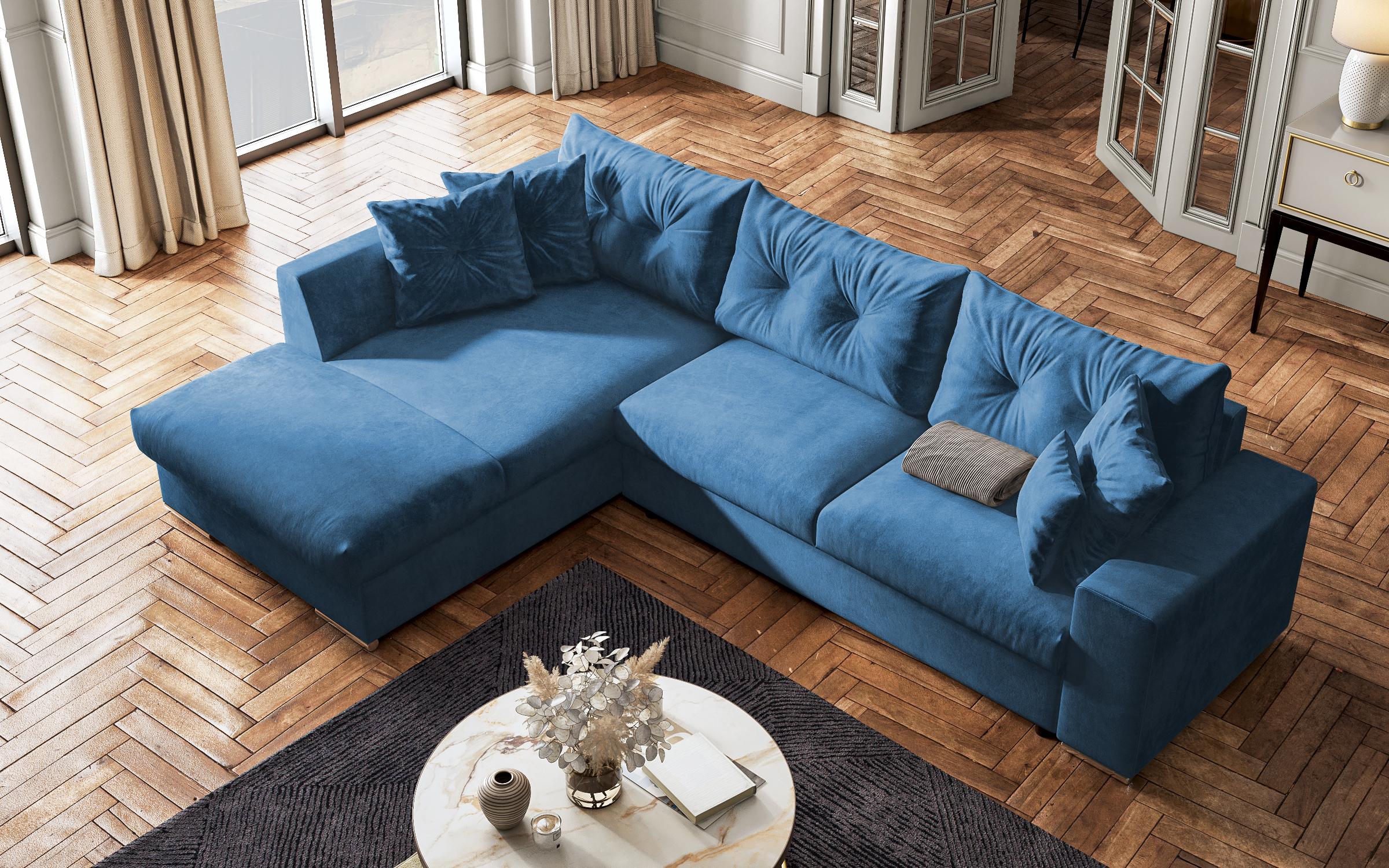 Coltar extensibil  Roma, albastru  5