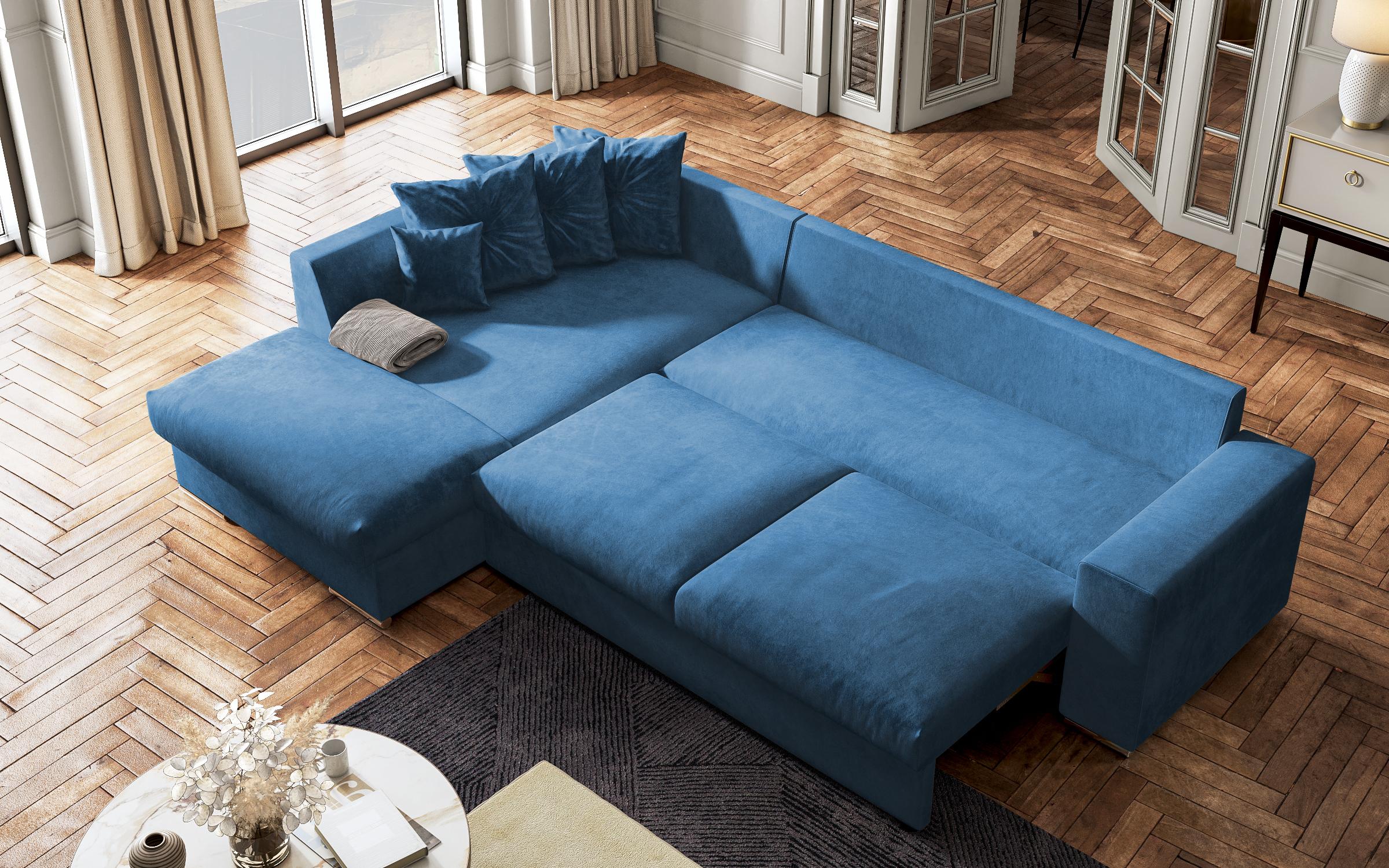 Coltar extensibil  Roma, albastru  7