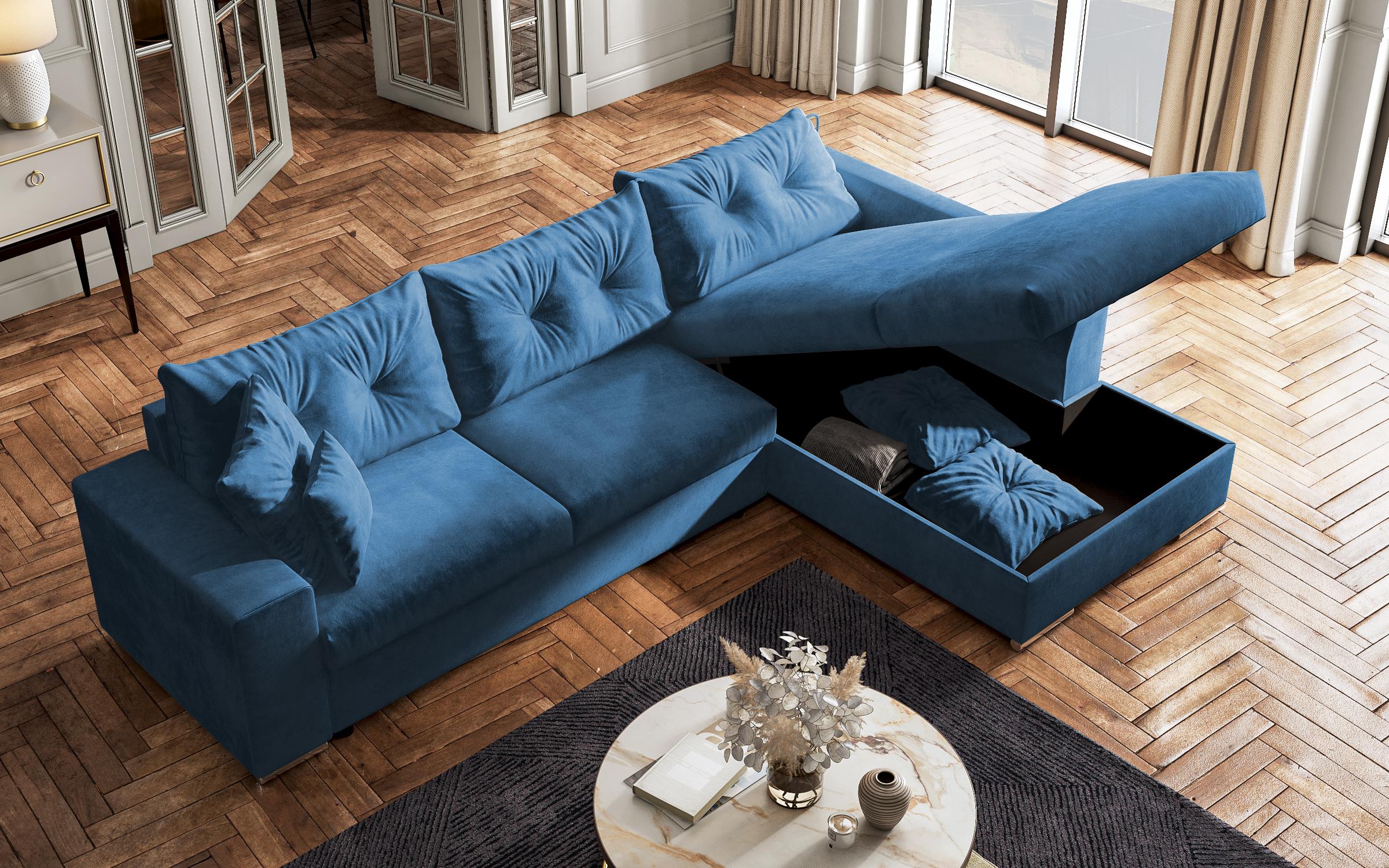 Coltar extensibil  Roma, albastru  9