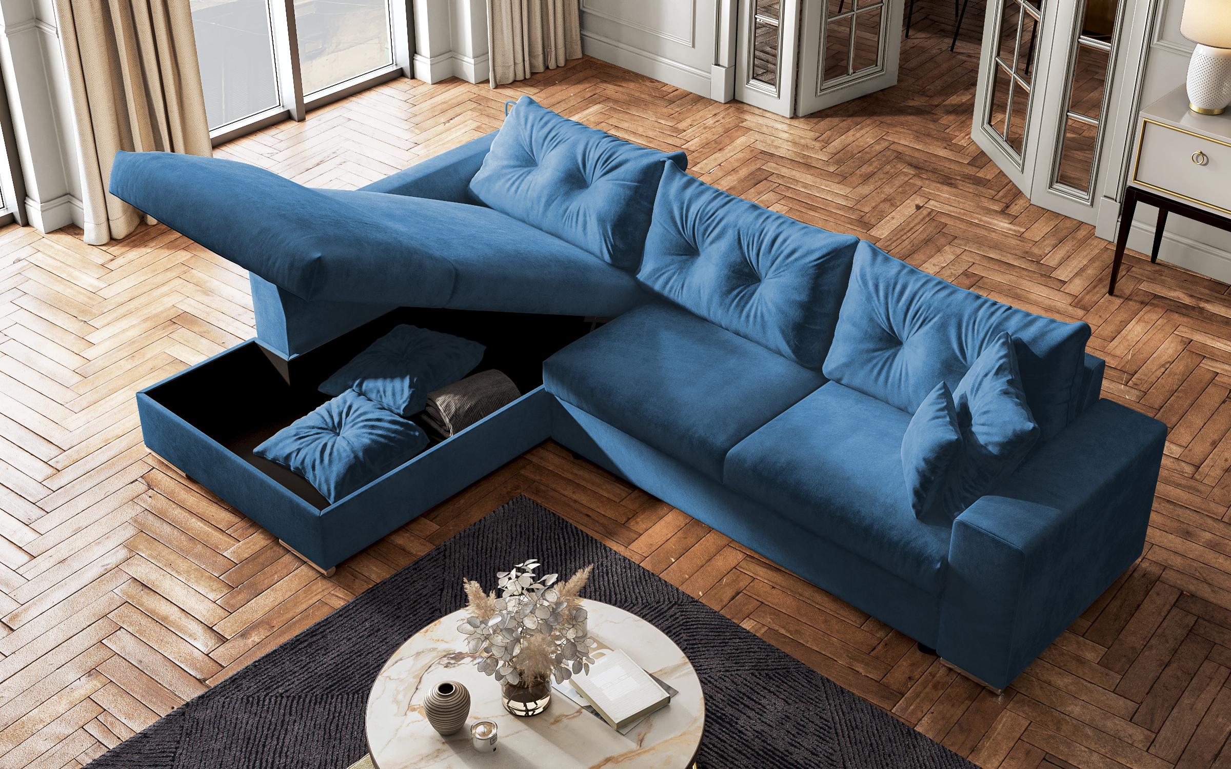 Coltar extensibil  Roma, albastru  9